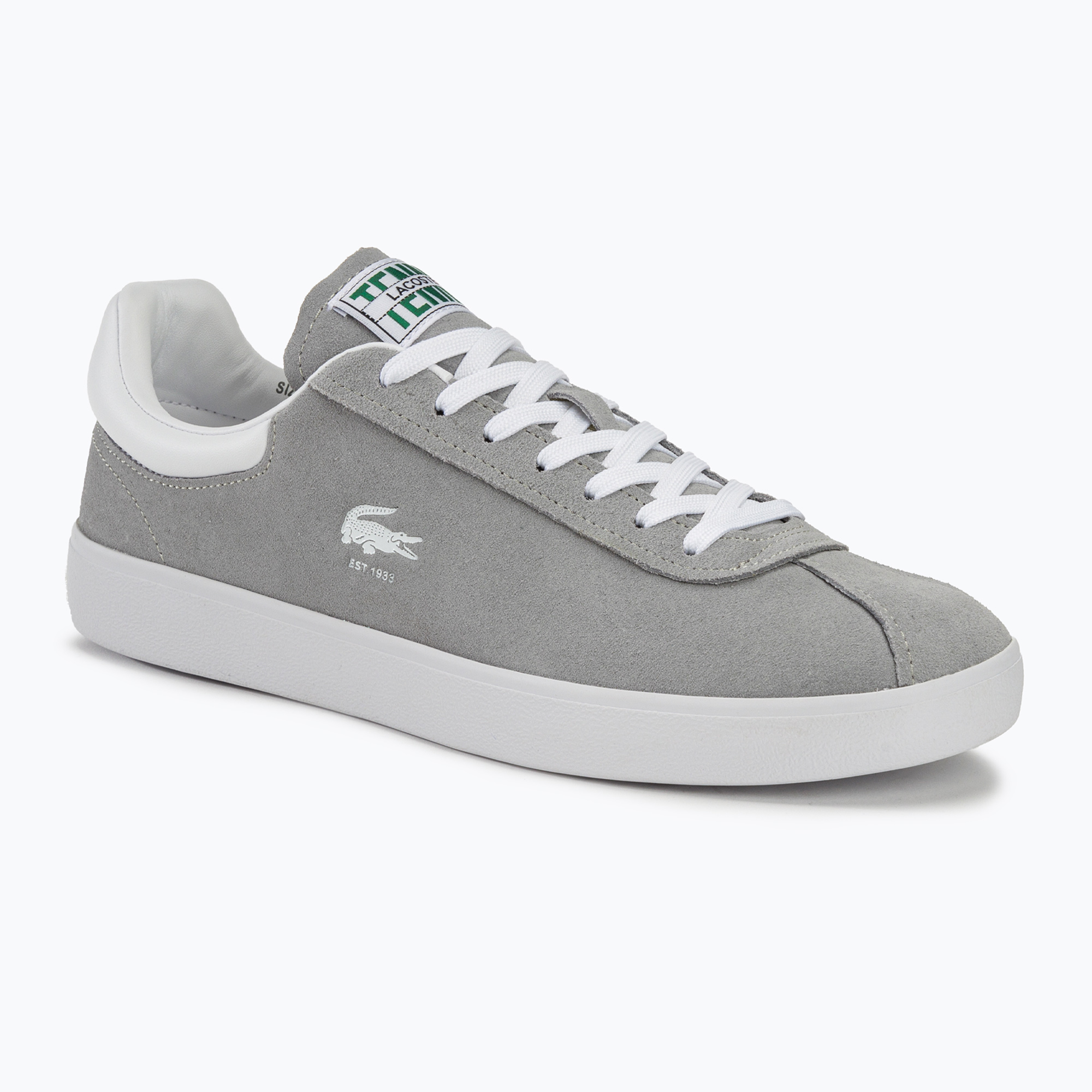 Pánska obuv Lacoste 47SMA0093 grey/white (Baseshot Contrasted Collar Leather 47SMA009325Y)