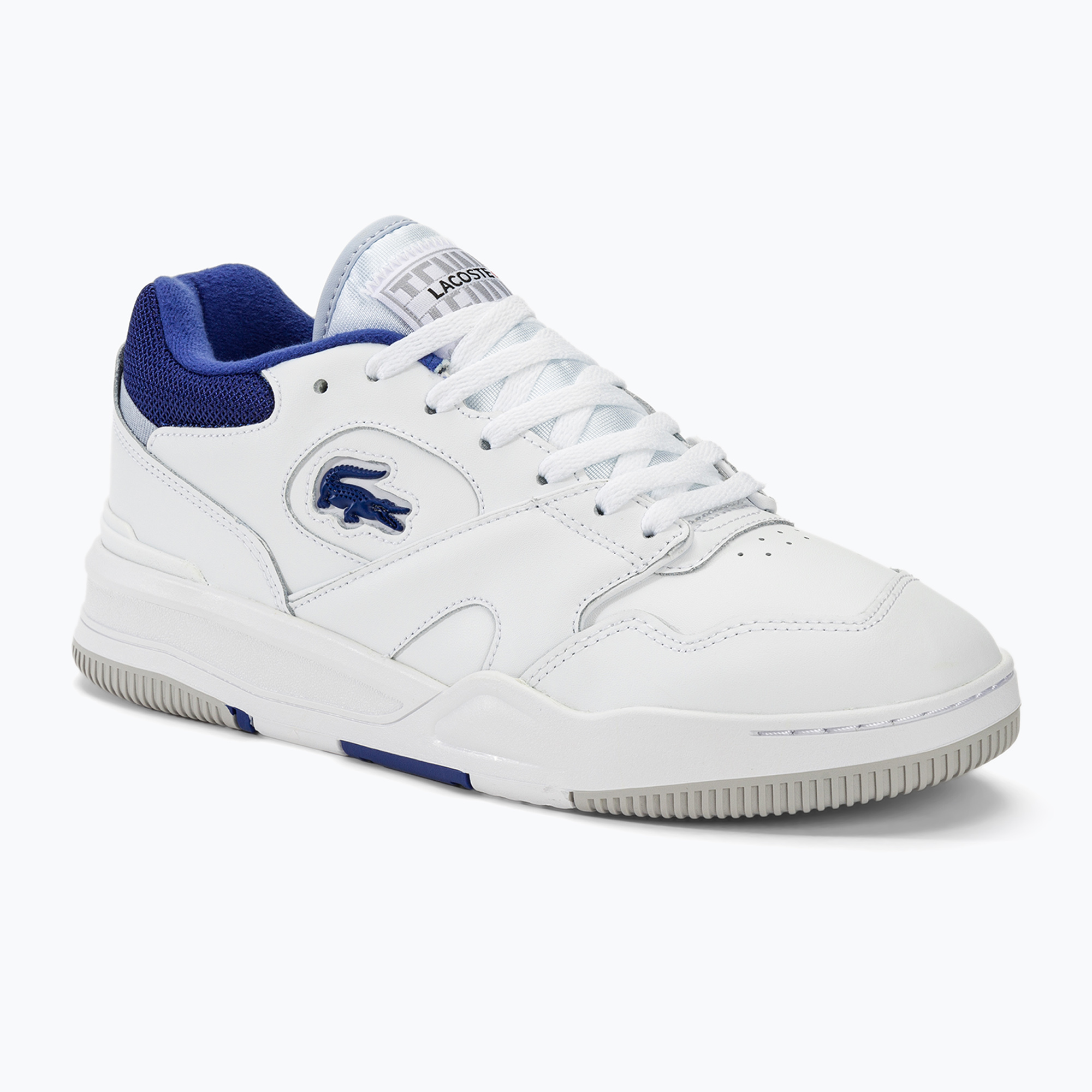 Pánska obuv Lacoste 47SMA0061 white / blue (Lineshot Contrasted Collar Leather 47SMA0061080)