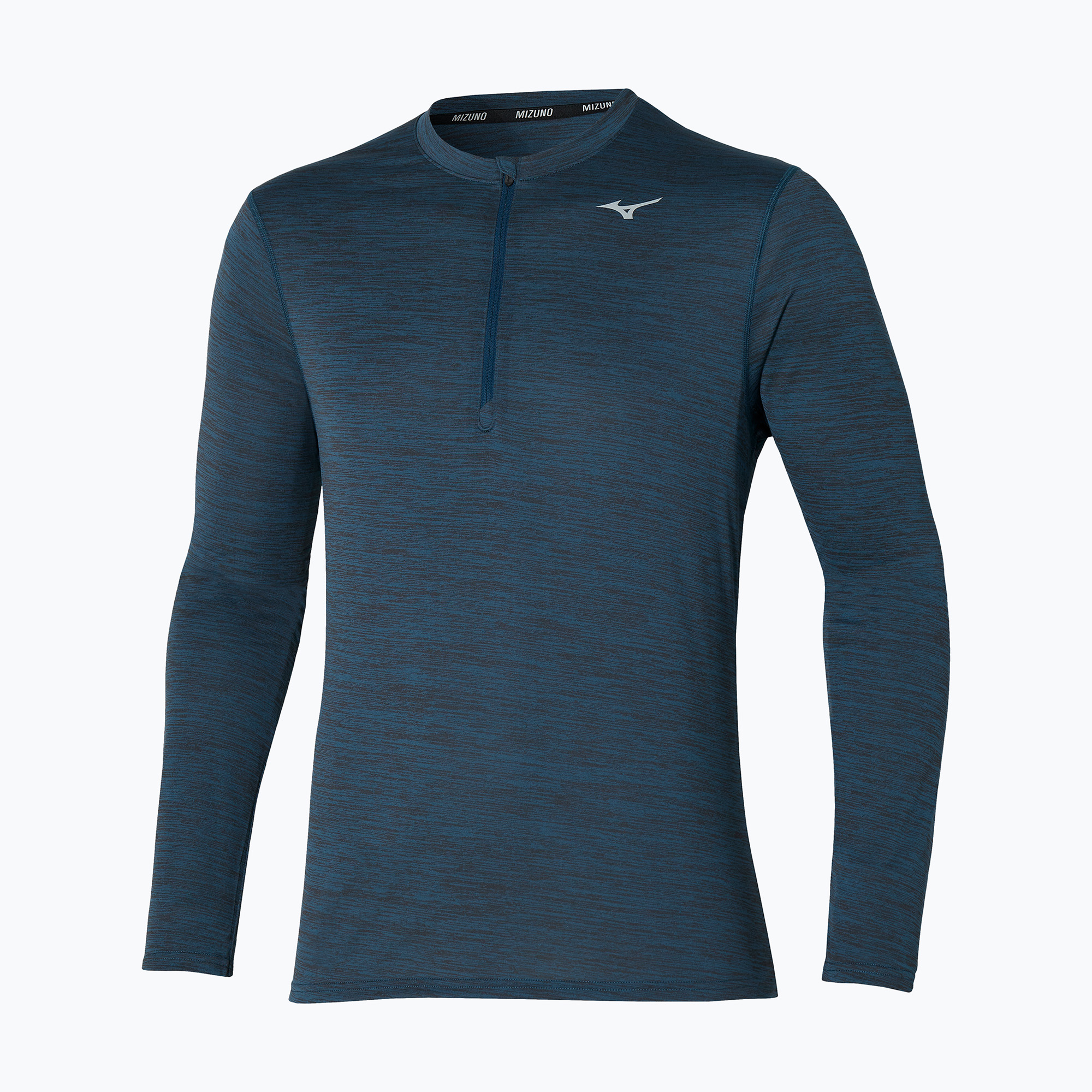 Pánsky bežecký pulóver Mizuno Impulse Core Half Zip blue wing teal (Impulse Core Half Zip J2GAA53518)