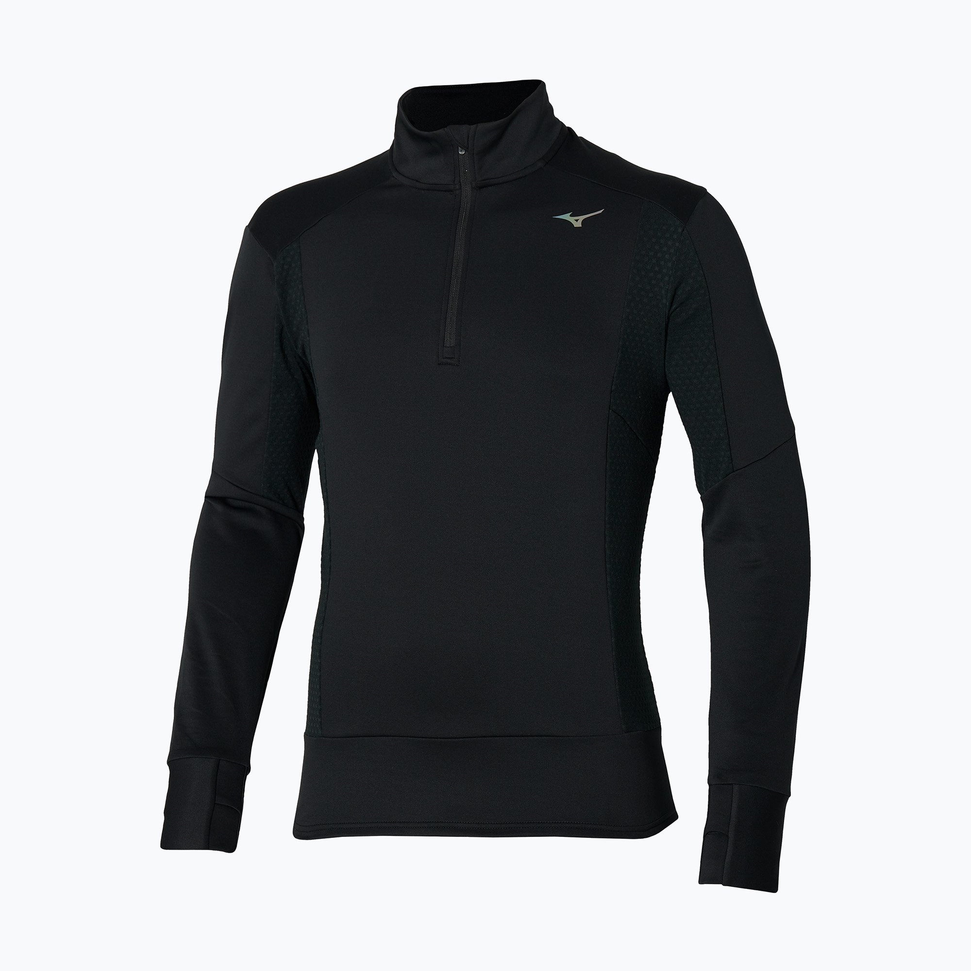 Pánska bežecká mikina Mizuno Warmalite Half Zip black (Warmalite Half Zip J2GCA50590)