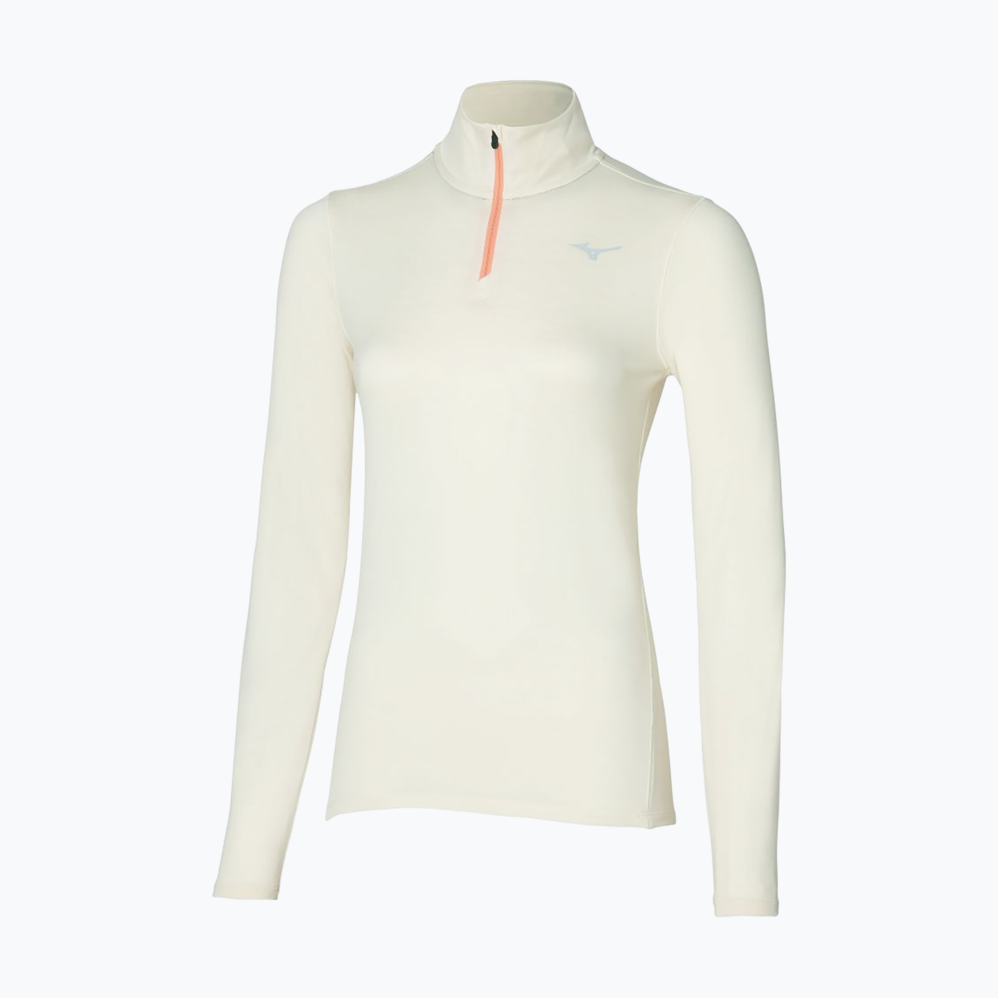 Dámske bežecké tričko Longsleeve Mizuno Impulse Core Half Zip pristine (Impulse Core Half Zip J2GAA71610)