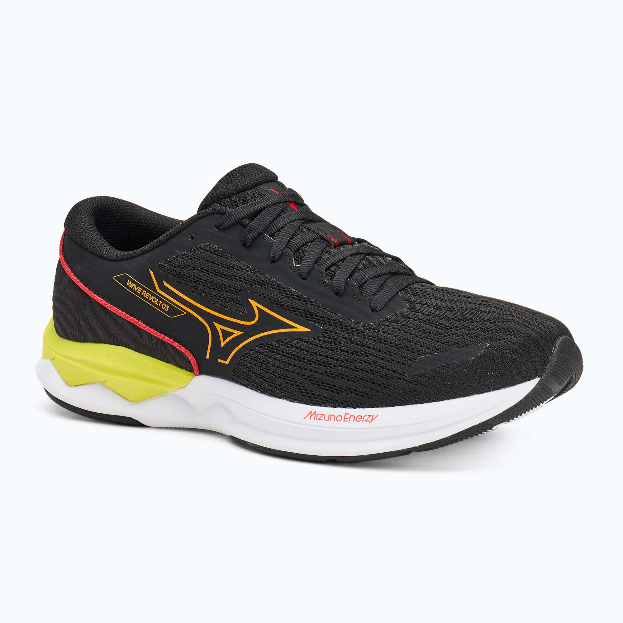 Pánske bežecké topánky Mizuno Wave Revolt 3 black/bright marigold/evening primrose (Wave Revolt 3 J1GC248163)