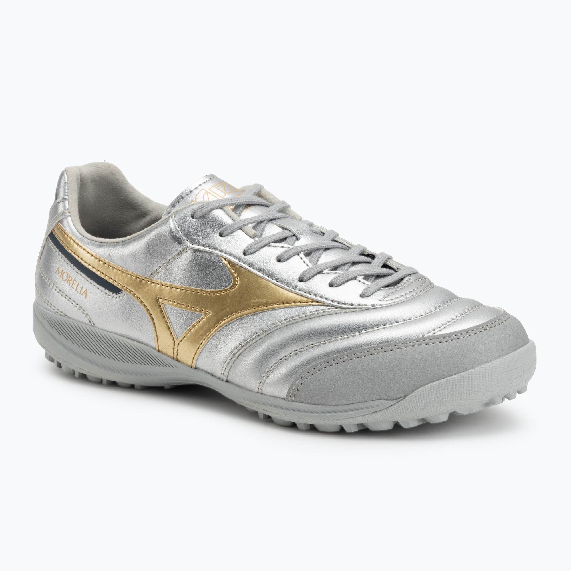Pánske kopačky Mizuno Morelia Sala Pro TF galaxy silver/gold/gold (Morelia Sala Pro TF Q1GB251304)