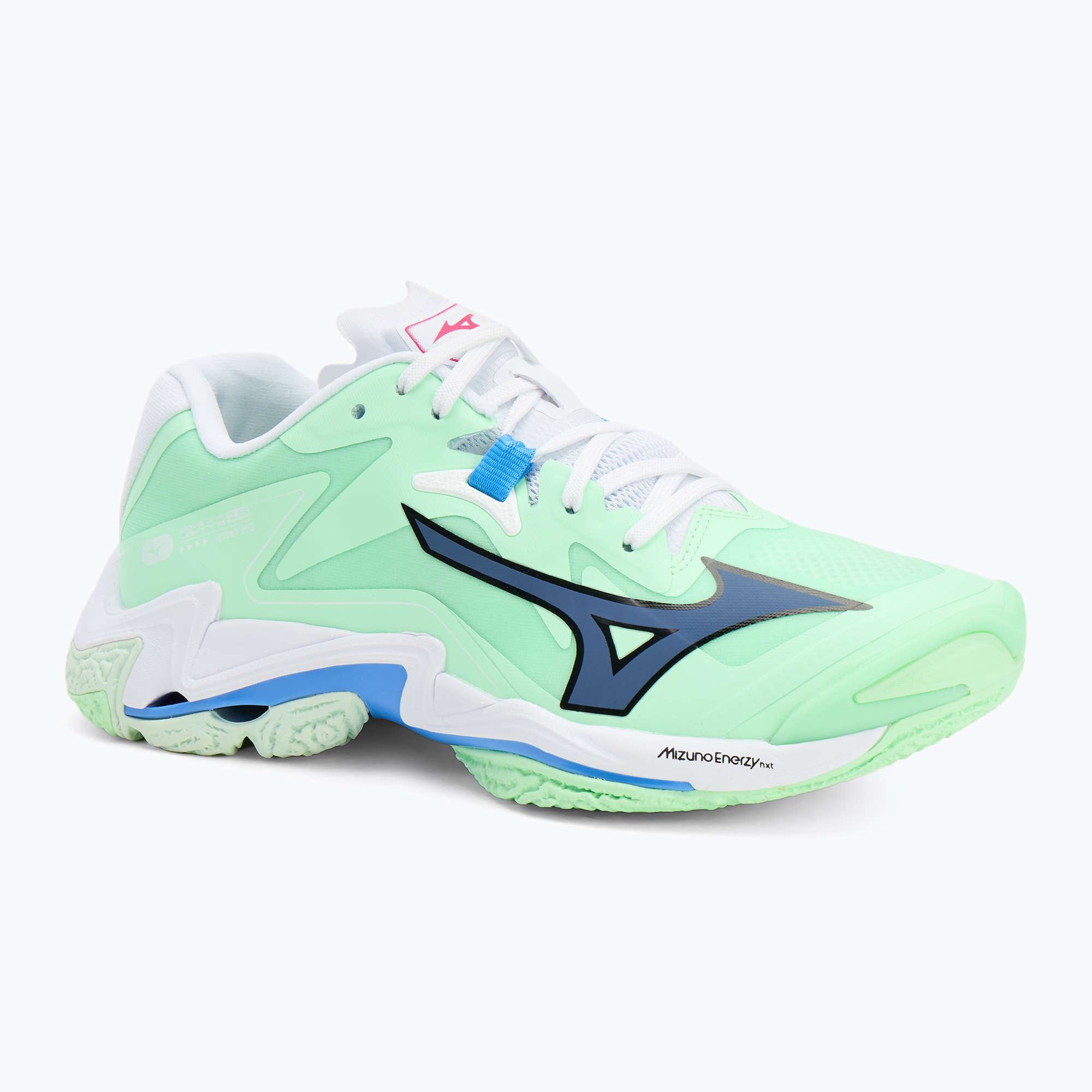 Volejbalová obuv Mizuno Wave Lightning Z8 neo mint/black/frontier blue (Wave Lightning Z8 V1GA240086)