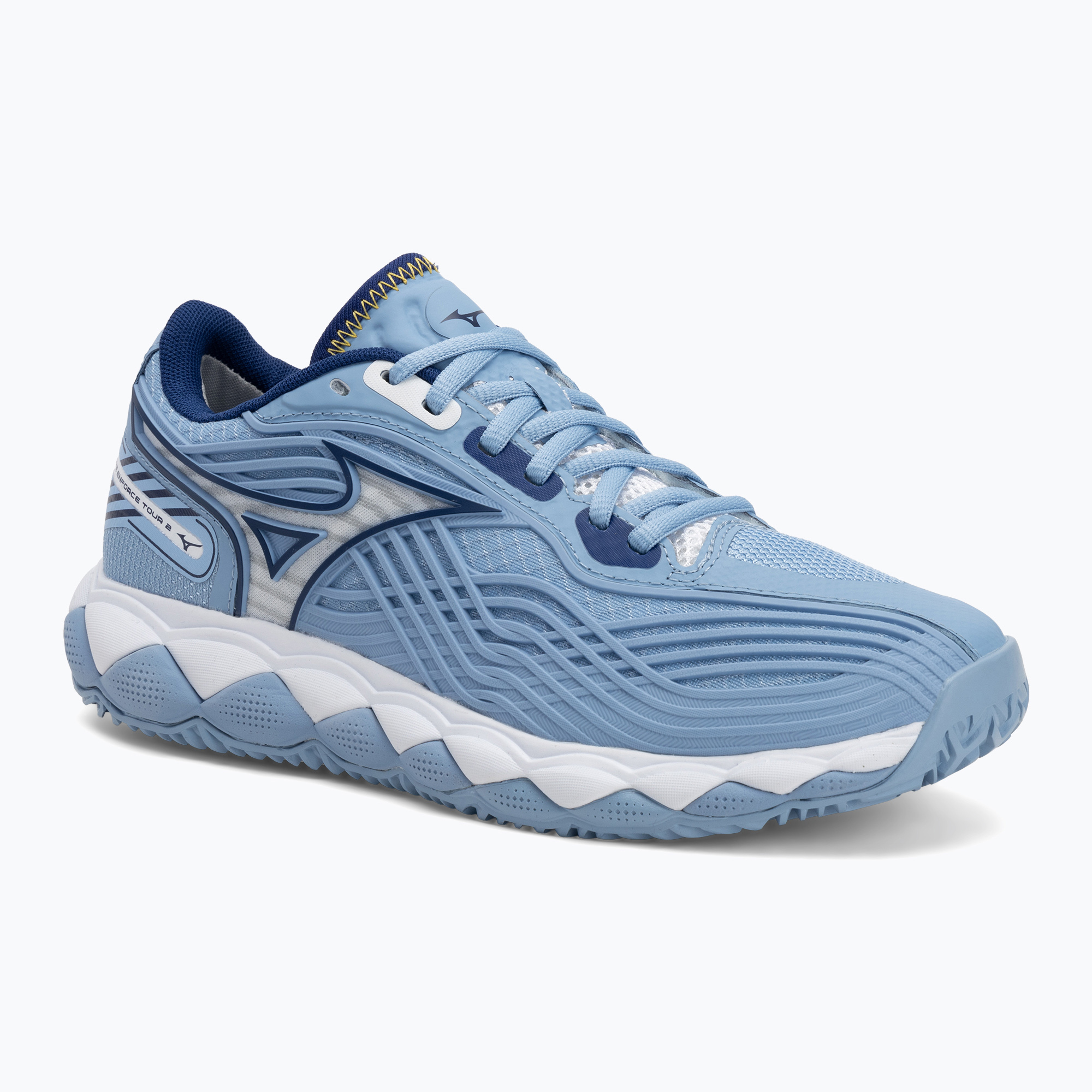 Dámské tenisové boty Mizuno Wave Enforce Tour 2 CC bel air blue/ white/ bellwether blue