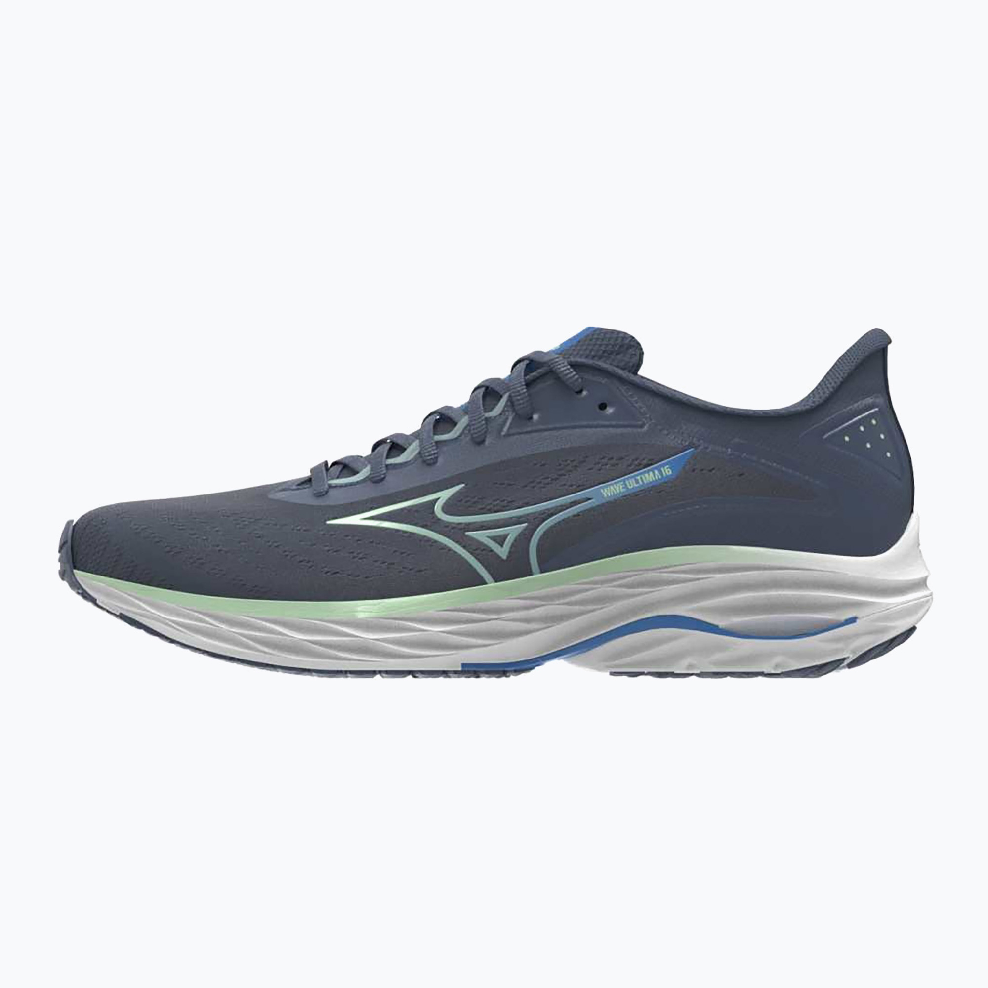 Pánske bežecké topánky Mizuno Wave Ultima 16 vintage indigo/neo mint/frontier blue (Wave Ultima 16 J1GC251801)