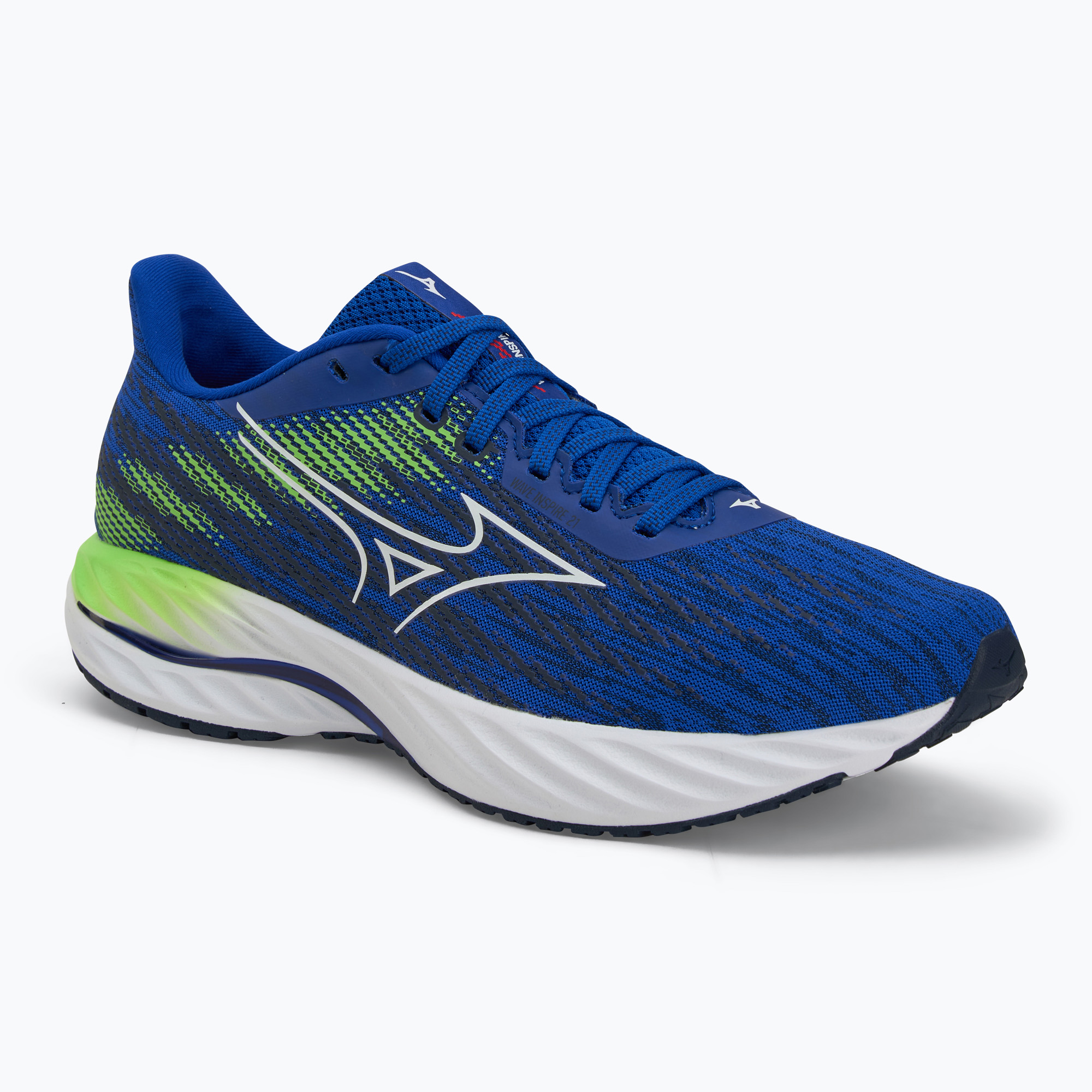 Pánske bežecké topánky Mizuno Wave Inspire 21 reflex blue c/white/green gecko