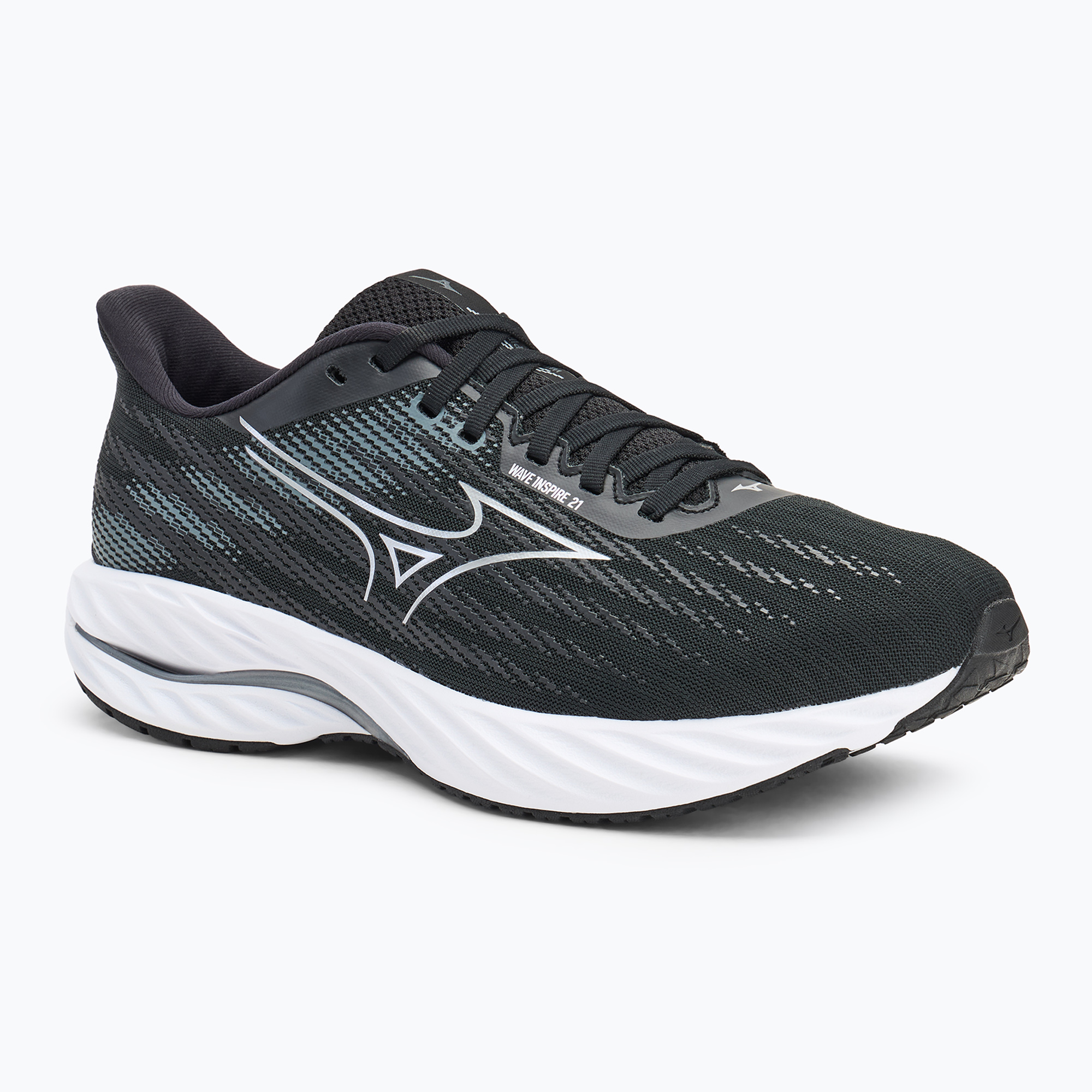 Pánske bežecké topánky Mizuno Wave Inspire 21 2E black/silver/metallic gray (Wave Inspire 21 2E J1GC254502)