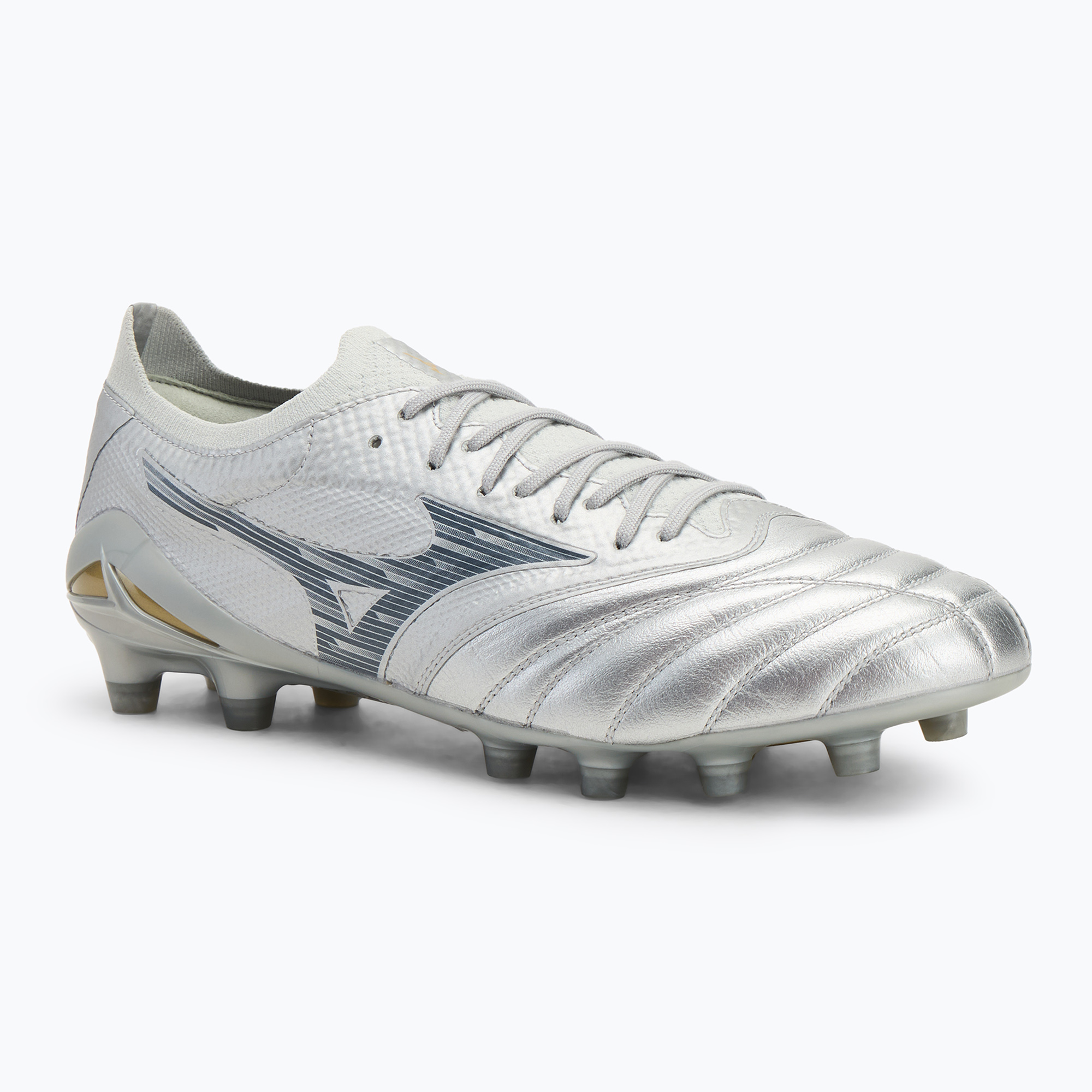 Pánske kopačky Mizuno Morelia Neo IV β Elite Md galaxy silver/8605C/Cool gray 3c (Morelia Neo IV β Elite Md P1GA254204)