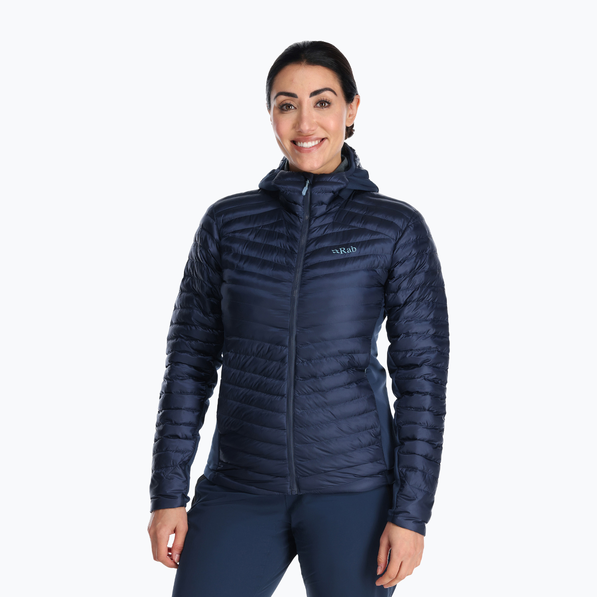 Dámska páperová bunda Rab Cirrus Flex 2.0 Hoody deep ink (Cirrus Flex 2.0 Hoody QIO-69)