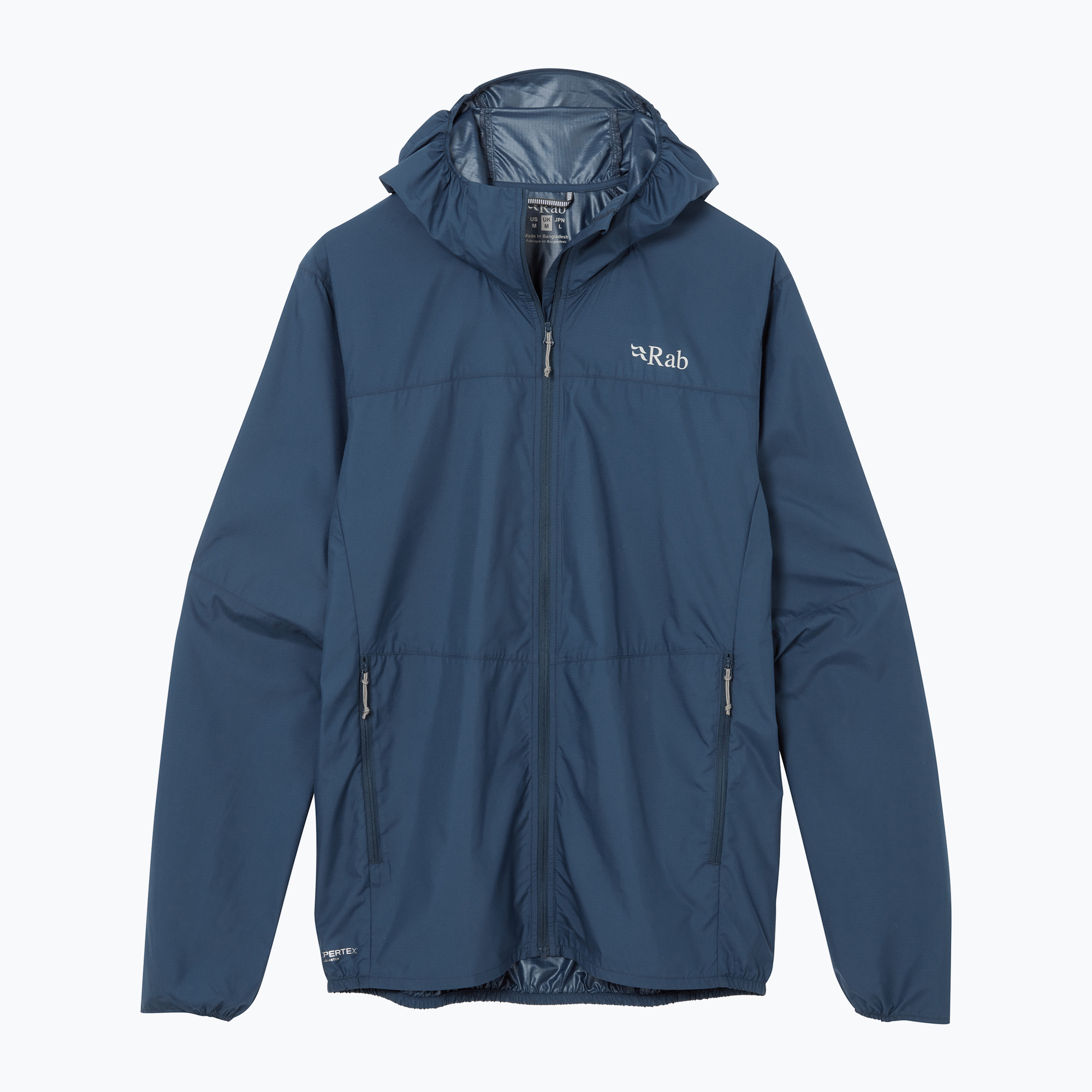 Pánska vetrovka Rab Windgather Hoody tempest blue (Windgather Hoody QWS-84-TMB)