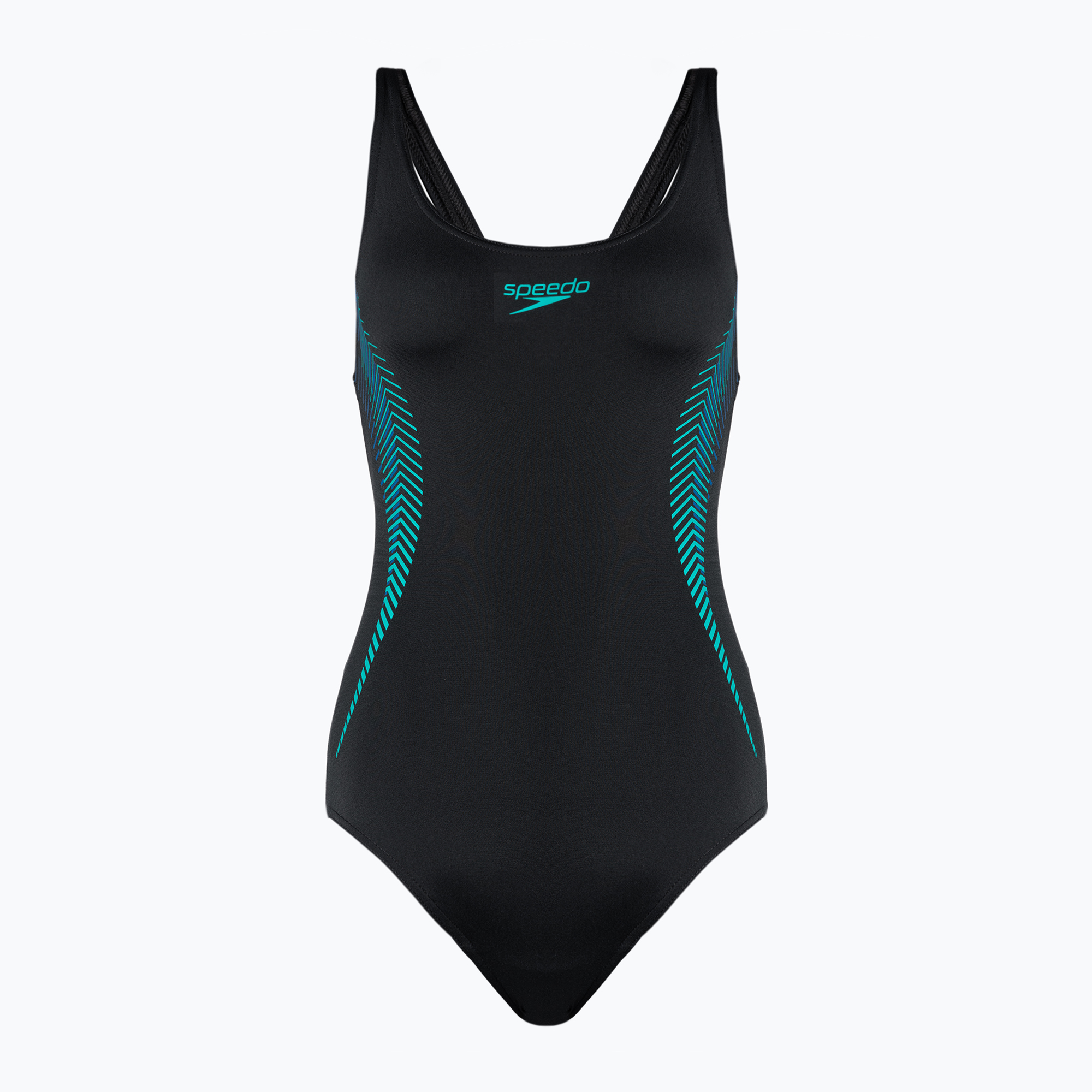Jednodielne plavky Speedo Placement Muscleback black 8-00305814837 (Placement Muscleback 8-00305814837)