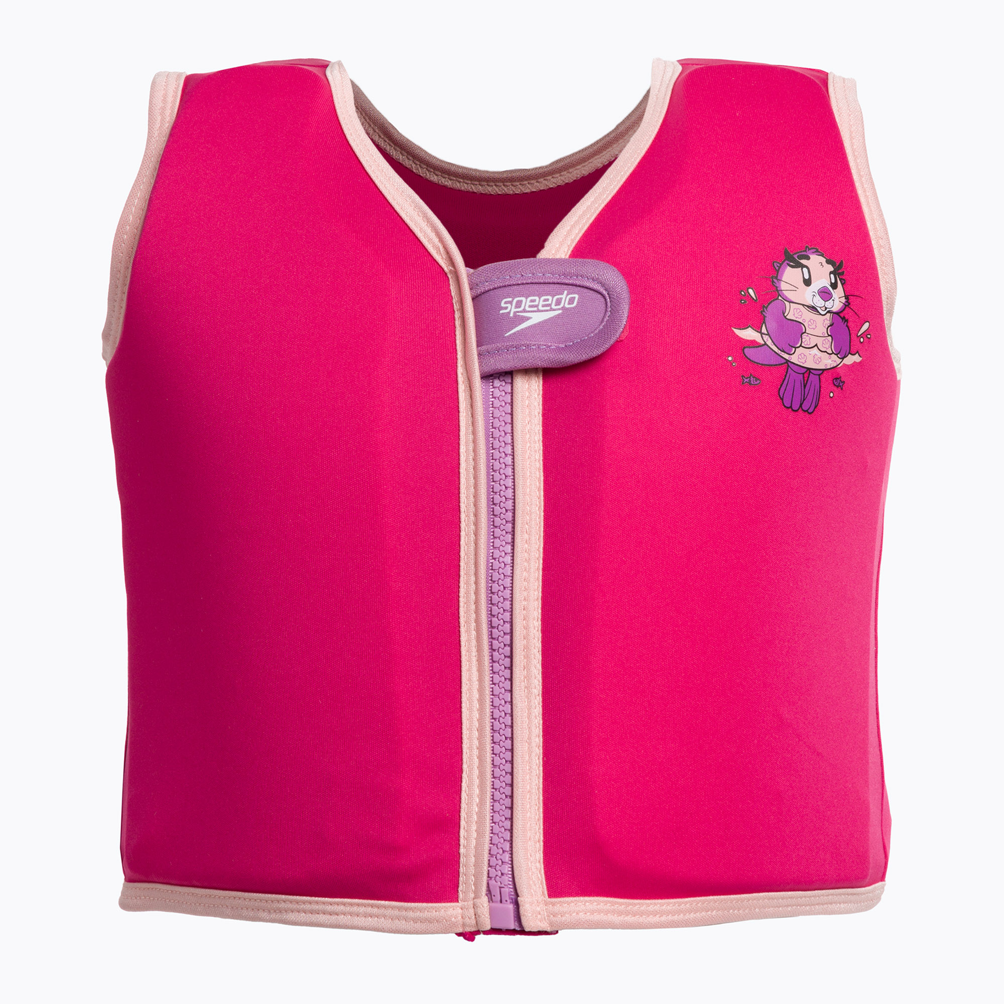 Speedo Detská plávajúca vesta s potlačou ružová 8-1225214687 (Printed Float Vest 8-1225214687)