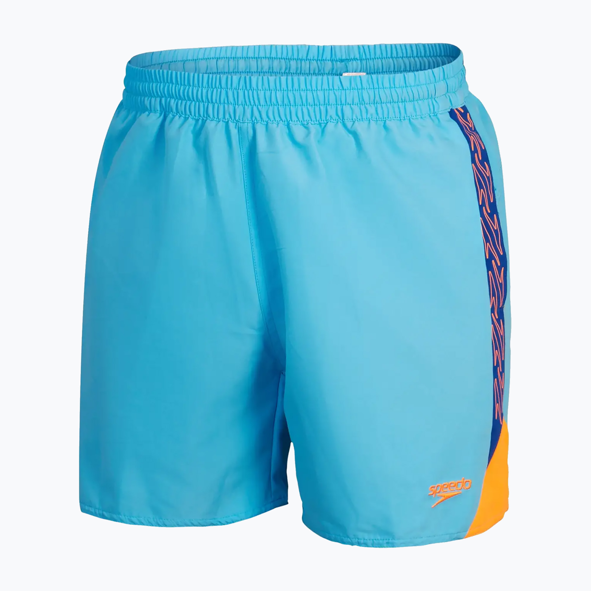Pánske plavecké šortky Speedo Hyperboom Splice 16" picton blue/true cobalt/mandarin peel
