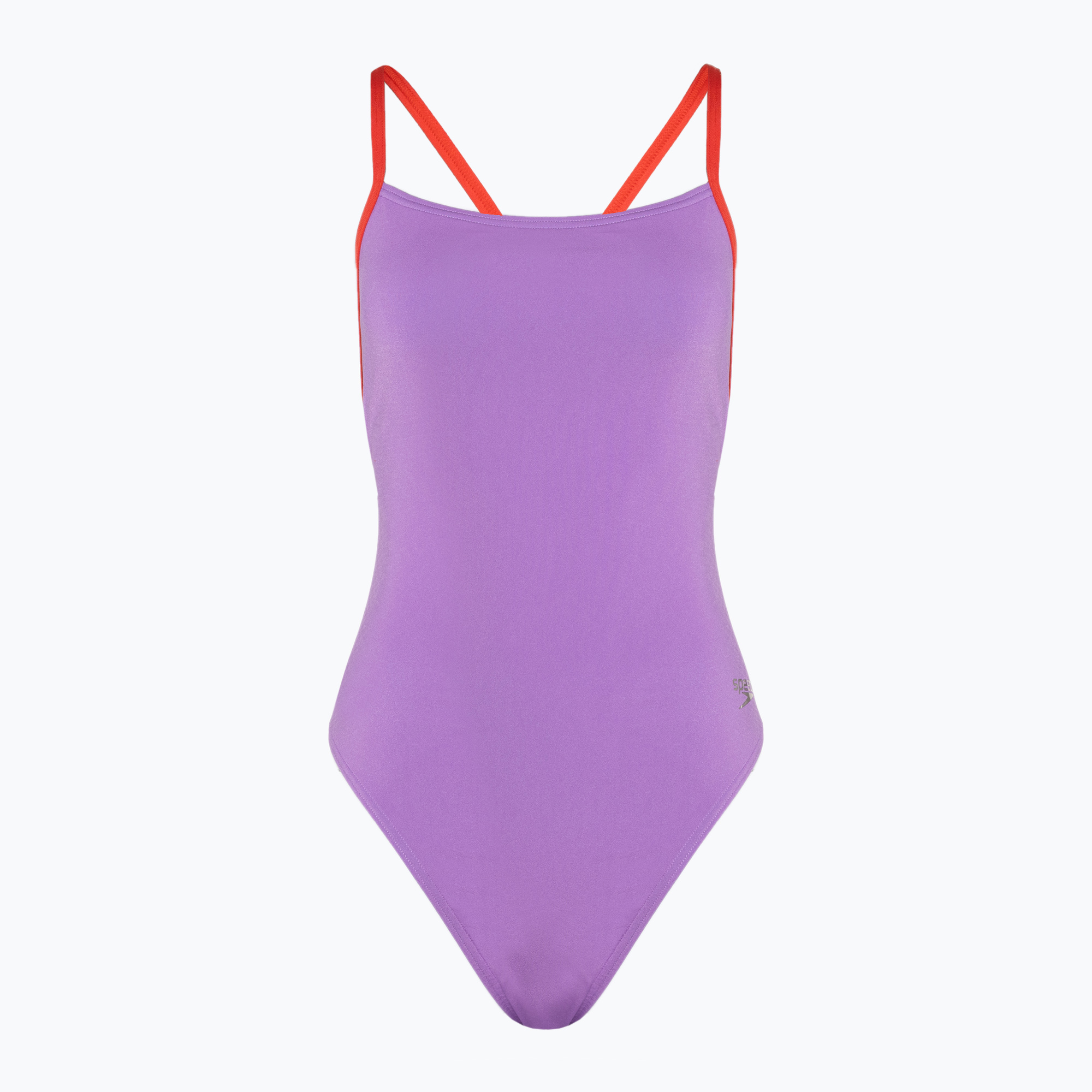 Dámske jednodielne plavky Speedo Solid Tie Back sweet purple/watermelon