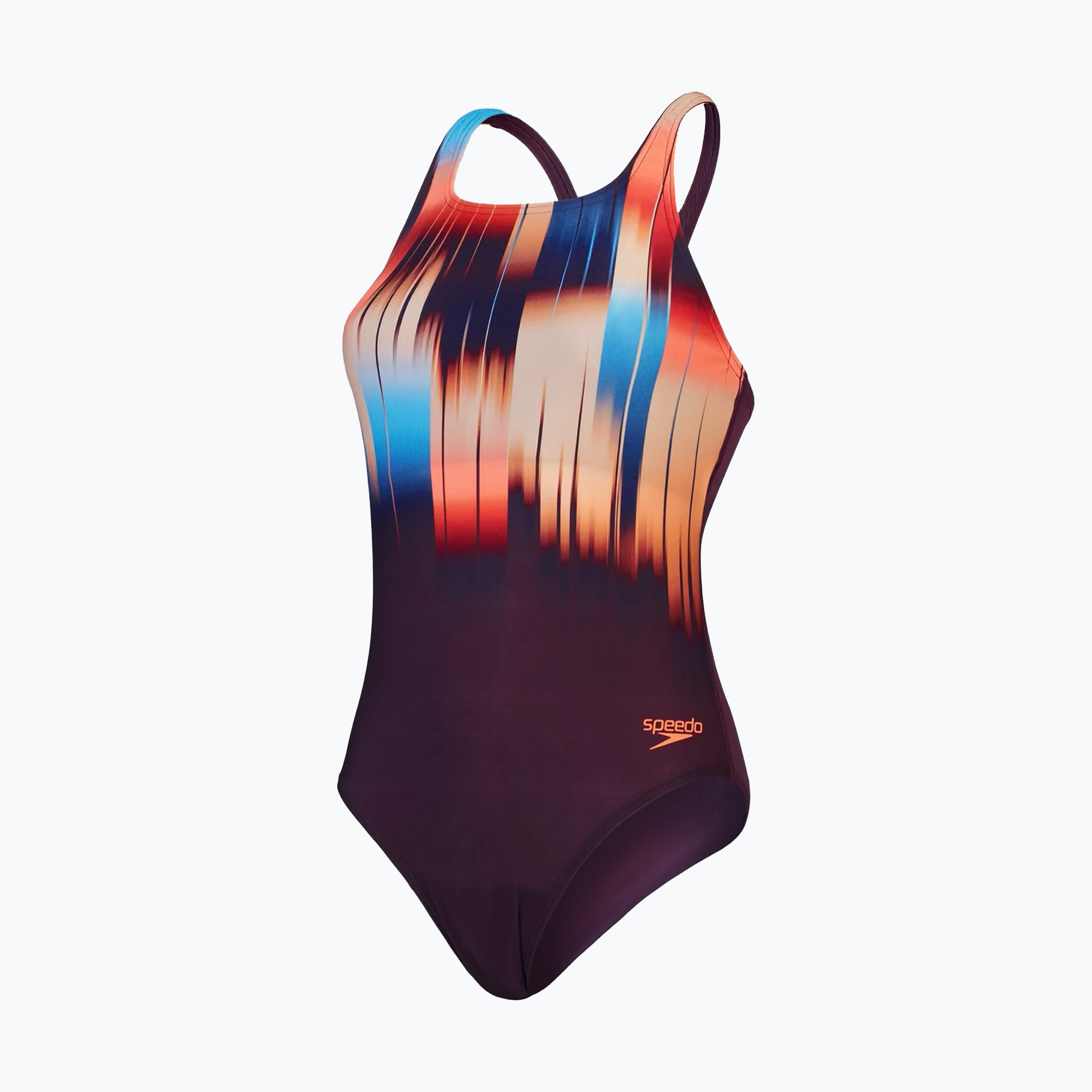 Jednodielne plavky Speedo Digital Printed Medalist plum dandy/siren red/nectarine/picton (Digital Printed Medalist 8-00305517544)