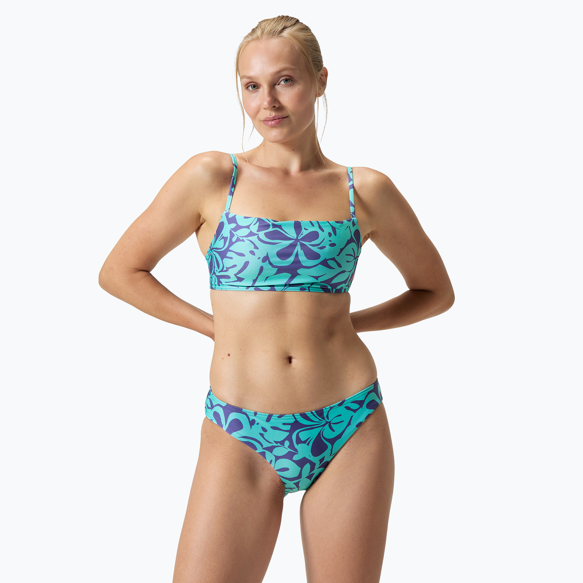 Dámske dvojdielne plavky Speedo Printed Adjustable Thinstrap hapuna blue (Printed Adjustable Thinstrap 8-00308317921)