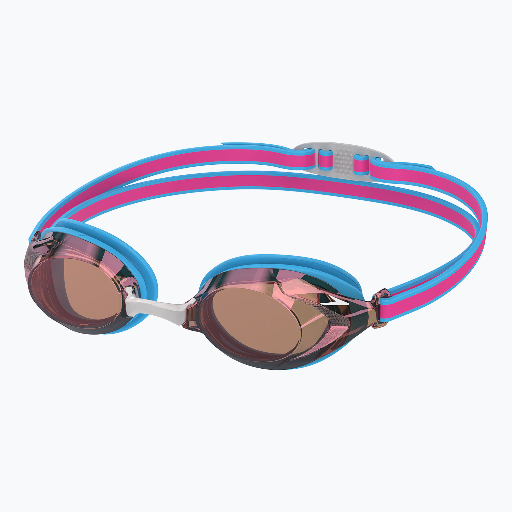 Speedo Vanquisher 3.0 Mirror detské plavecké okuliare picton blue/vermillion/gold mirror