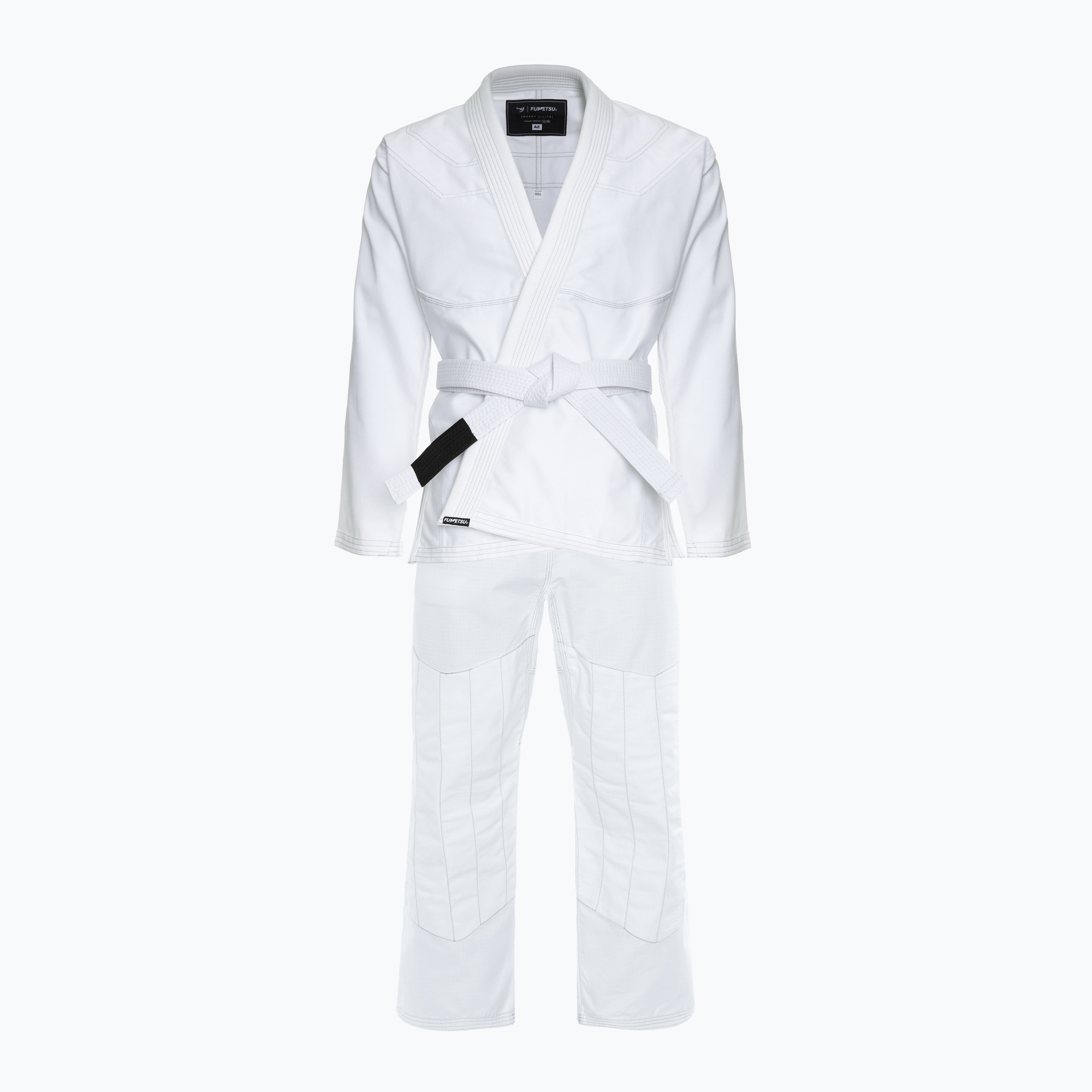 GI pre brazílske juu-jitsu FUMETSU Ghost V-Lite BJJ white/black (Ghost V-Lite BJJ FUM-0280WB-1)