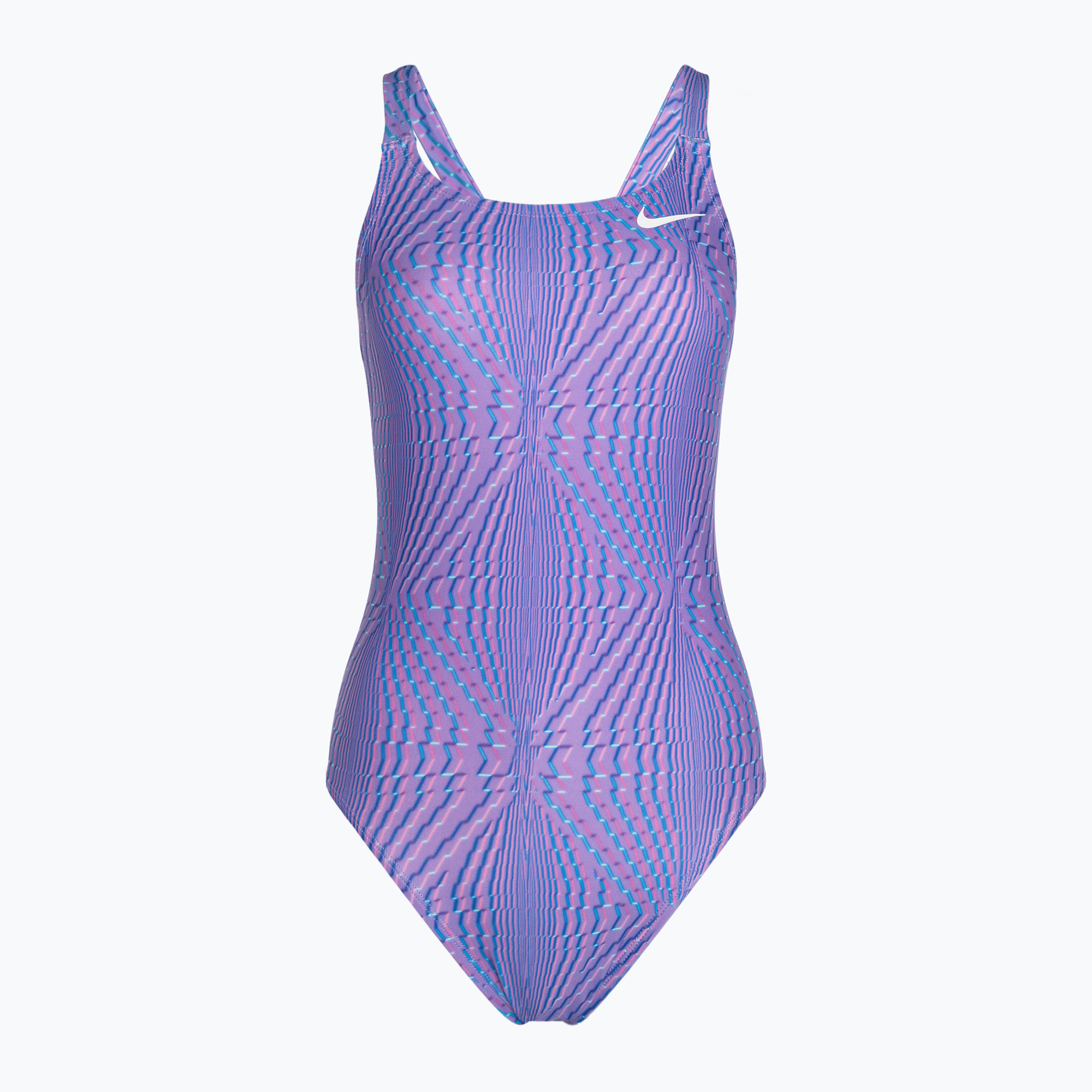 Nike Hydrastrong Multi Print Fastback dámske jednodielne plavky fialové NESSD011-660 (Hydrastrong Multi Print Fastback NESSD011)