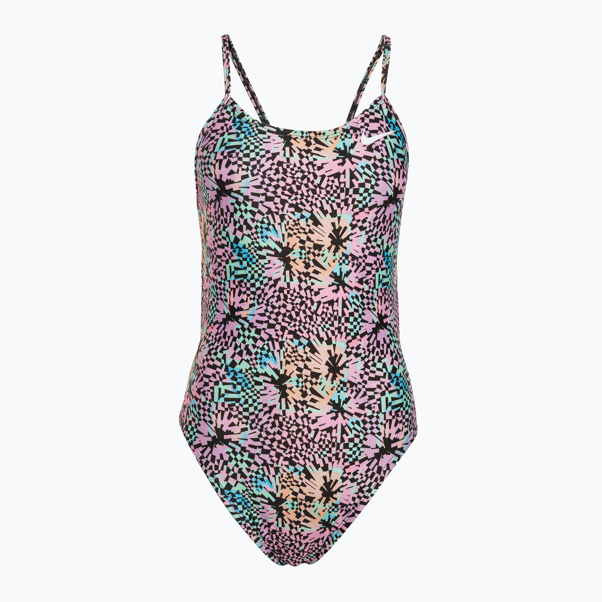 Dámske jednodielne plavky Nike Hydrastrong Multi Print pink bloom (Hydrastrong Multi Print NESSD013)
