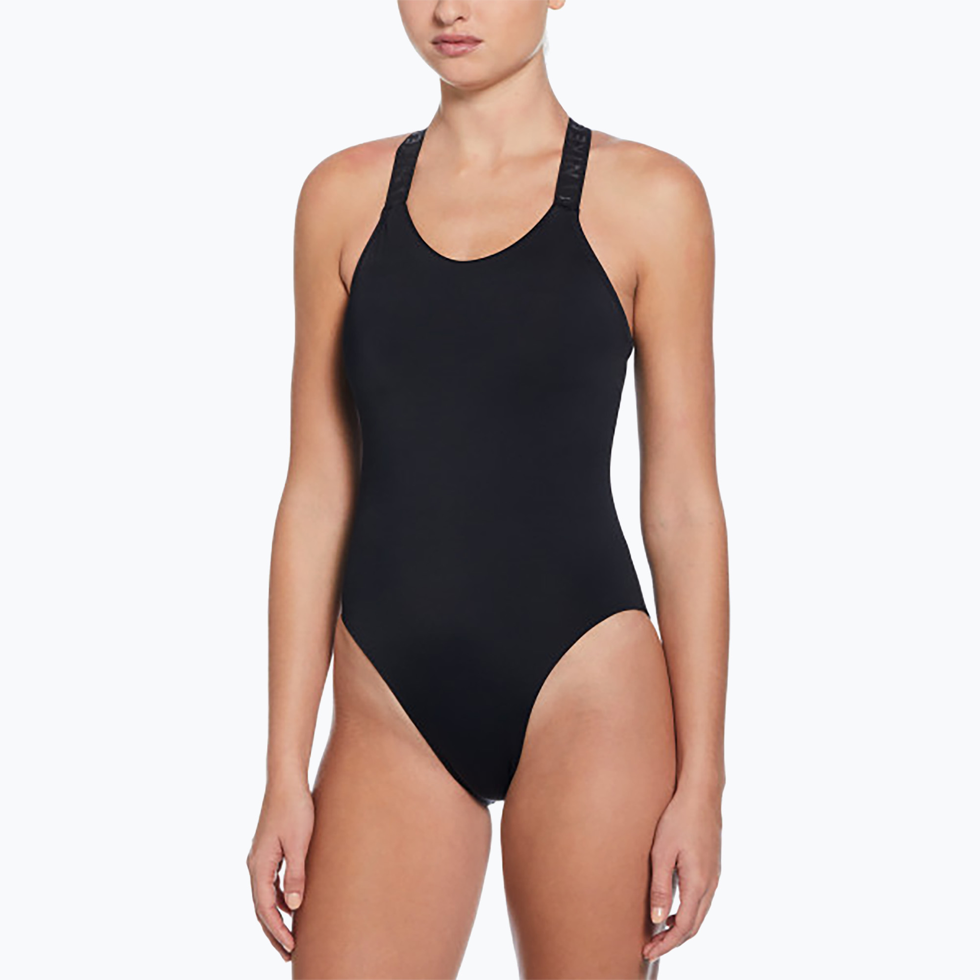 Dámske jednodielne plavky Nike Hydralock Fusion Racerback black (Hydralock Fusion Racerback NESSF165-001)