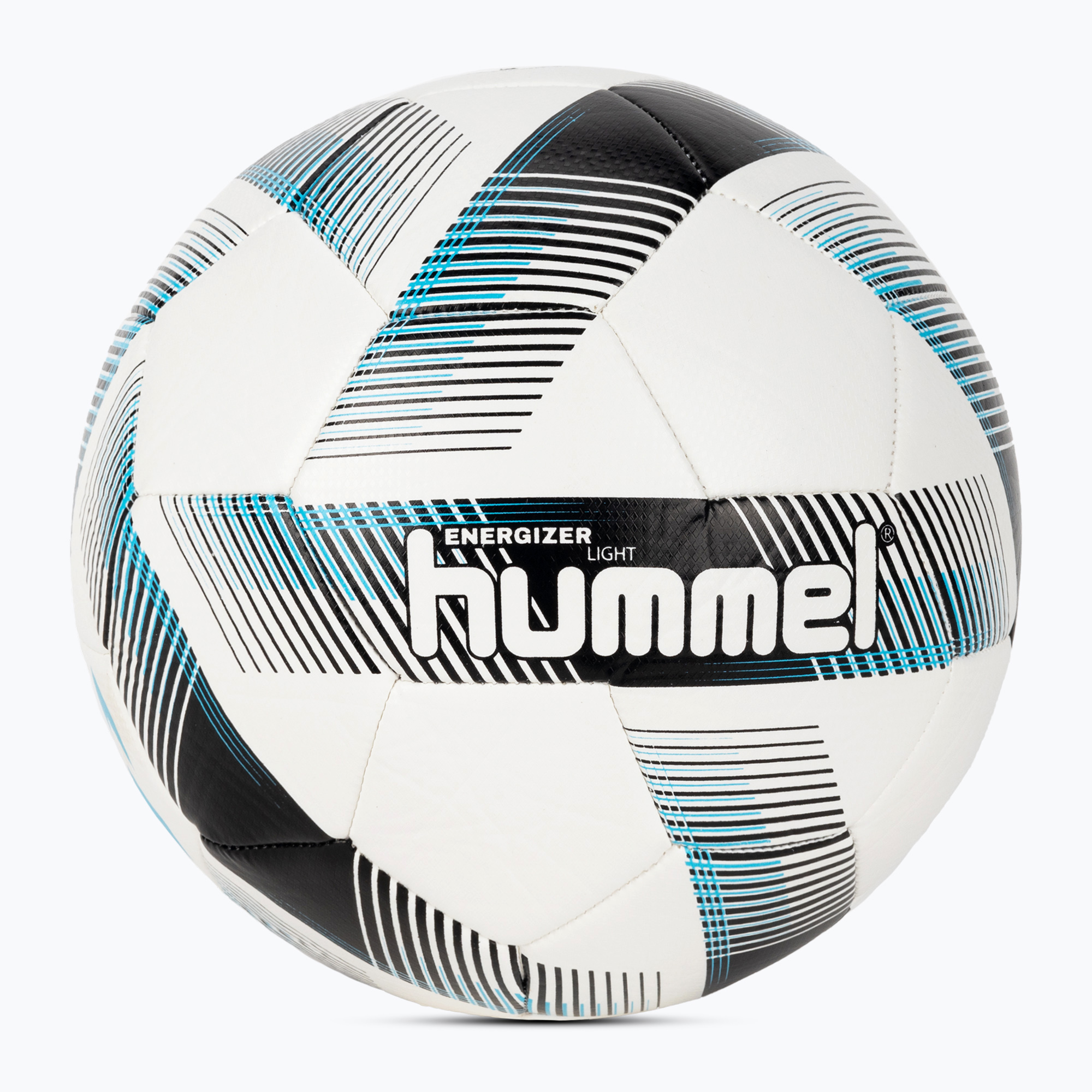 Hummel Energizer Light FB futbalová lopta biela/čierna/modrá veľkosť 4