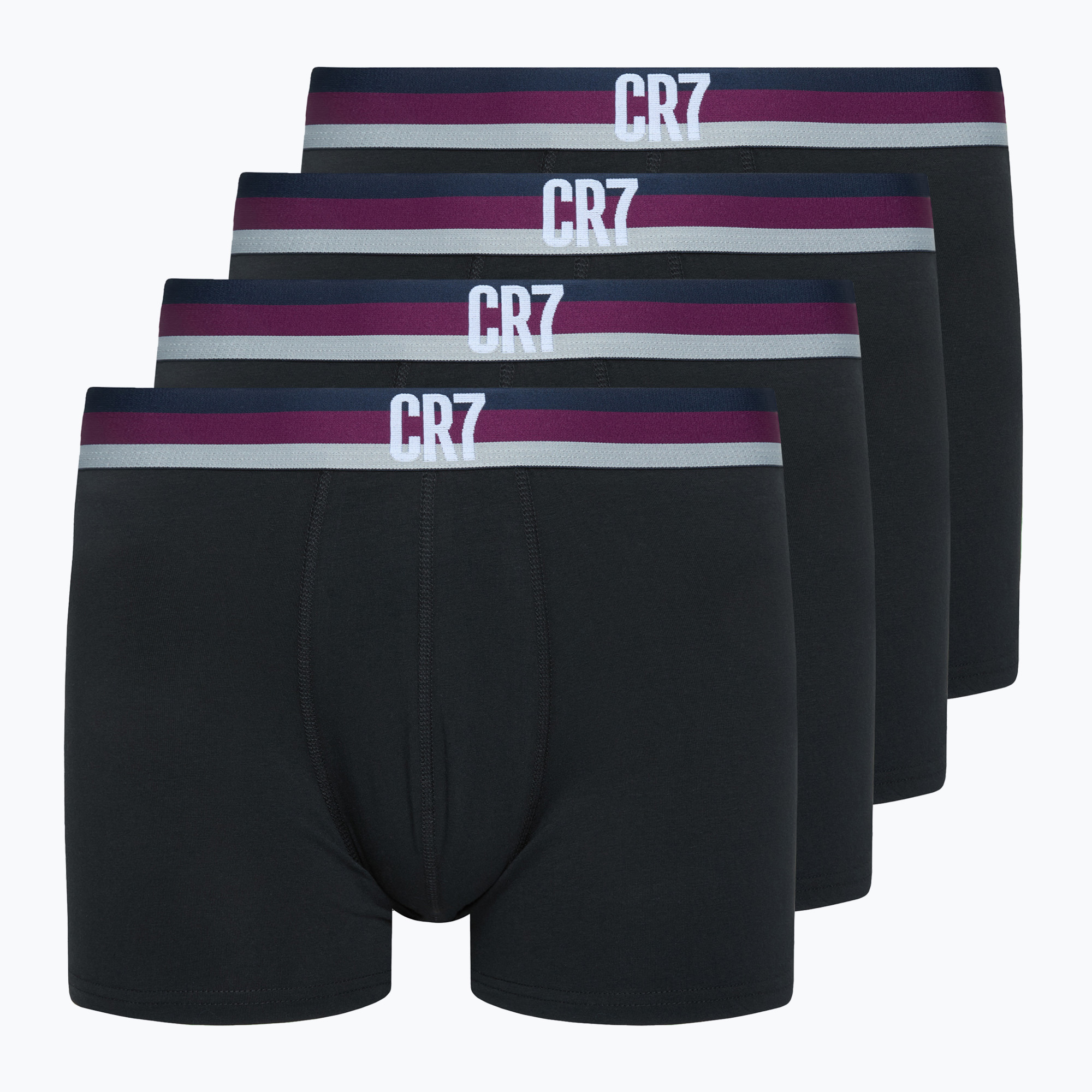 Pánske boxerky CR7 Basic Trunk 4 páry čierne (Basic Trunk 300-8104-4900-2482)