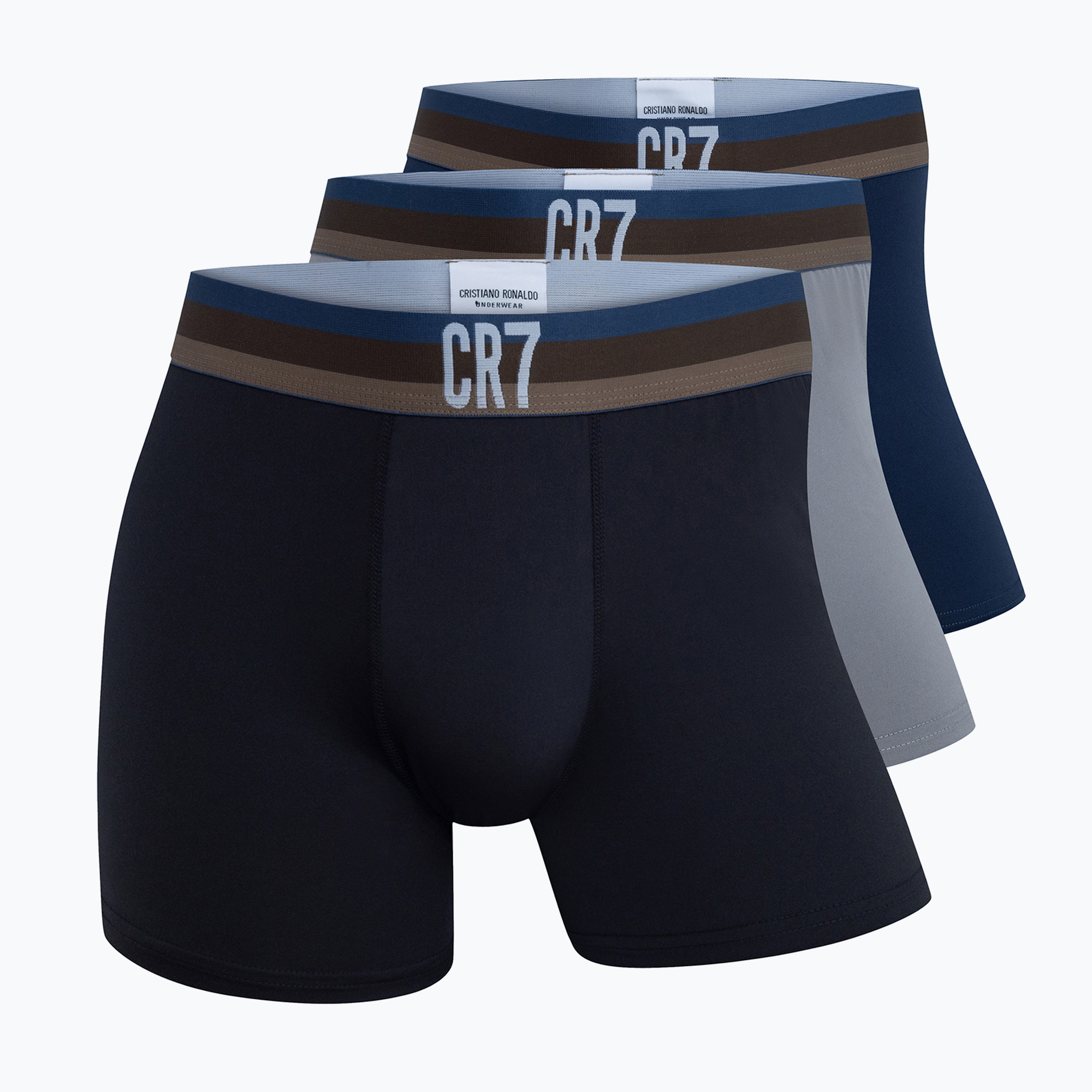 Pánske boxerky CR7 Basic Trunk 3 ks 2114 multicolour (Basic Trunk 300-8199-49-2114)