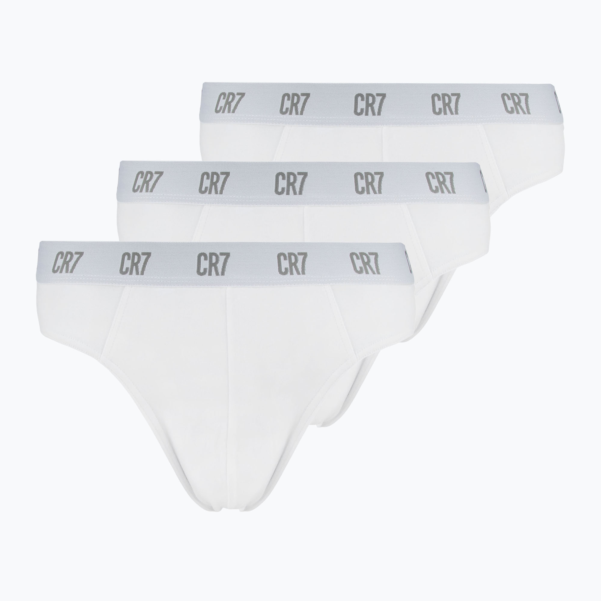 Pánske boxerky CR7 Basic Brief 3 páry white (Basic Brief 300-8100-66-100)