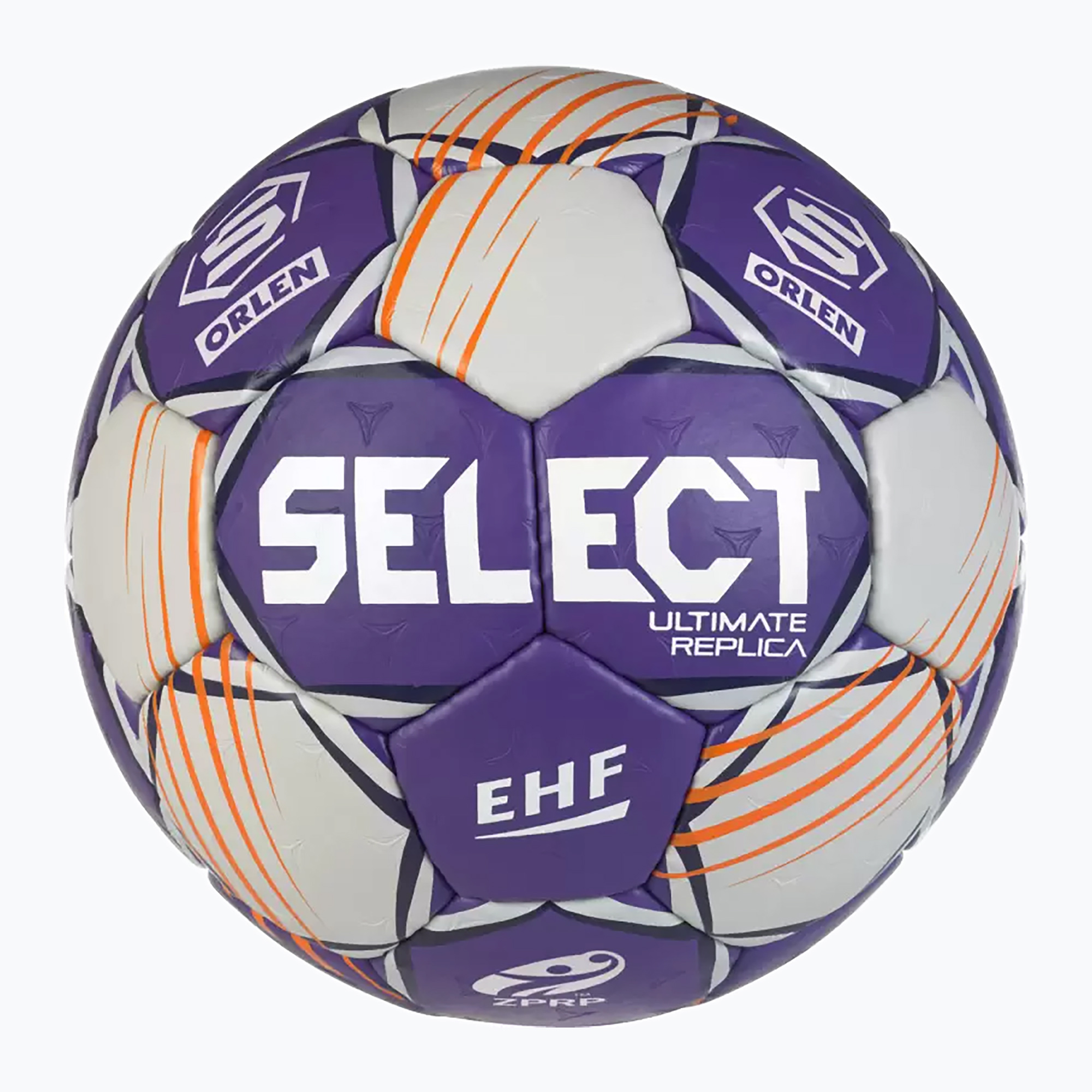Hádzanárska lopta SELECT Ultimate Replica Orlen Superliga v24 EHF grey/purple veľkosť 1