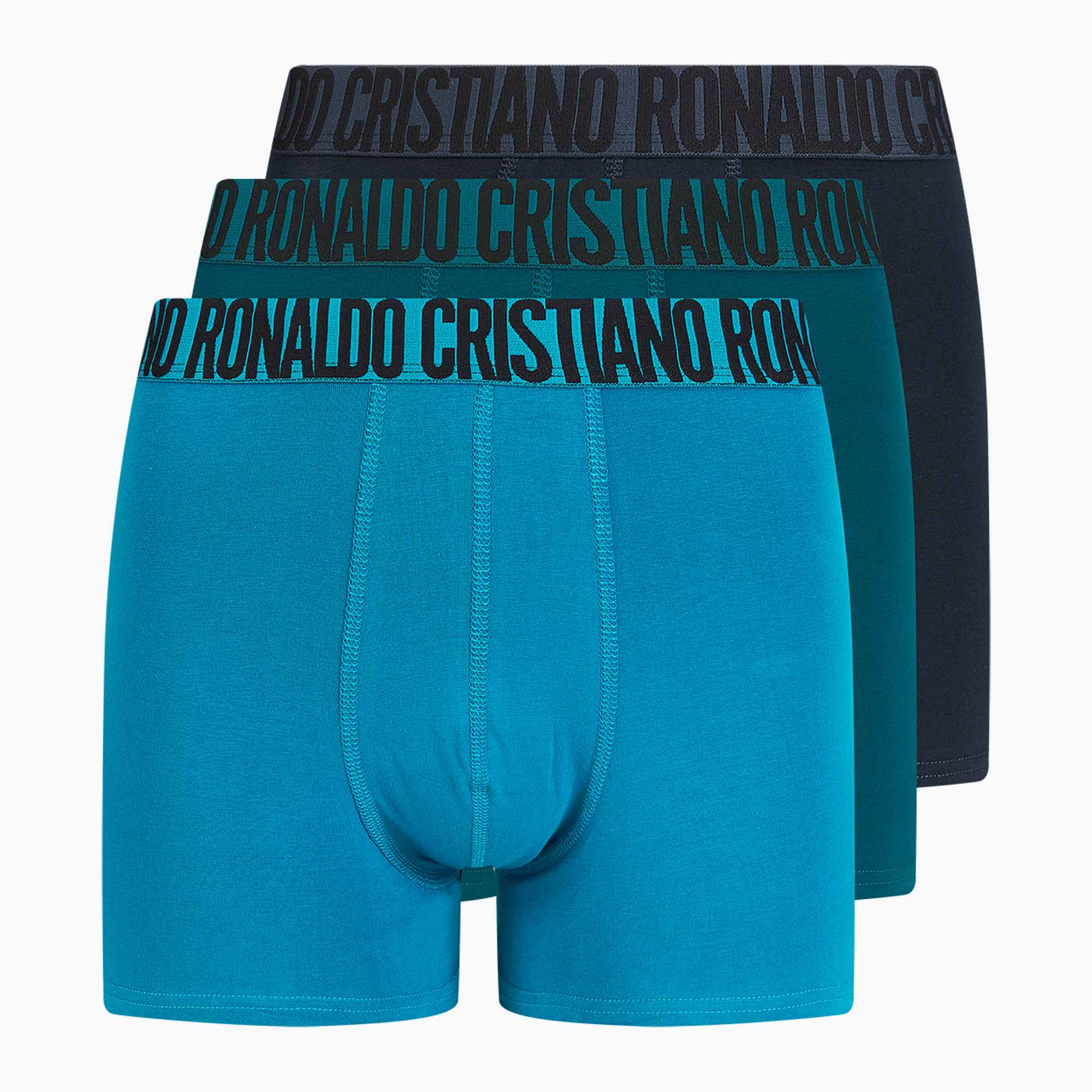 Pánske boxerky CR7 Basic Trunk 3 páry modrá/navy (Basic Trunk 300-8100-4900-2731)