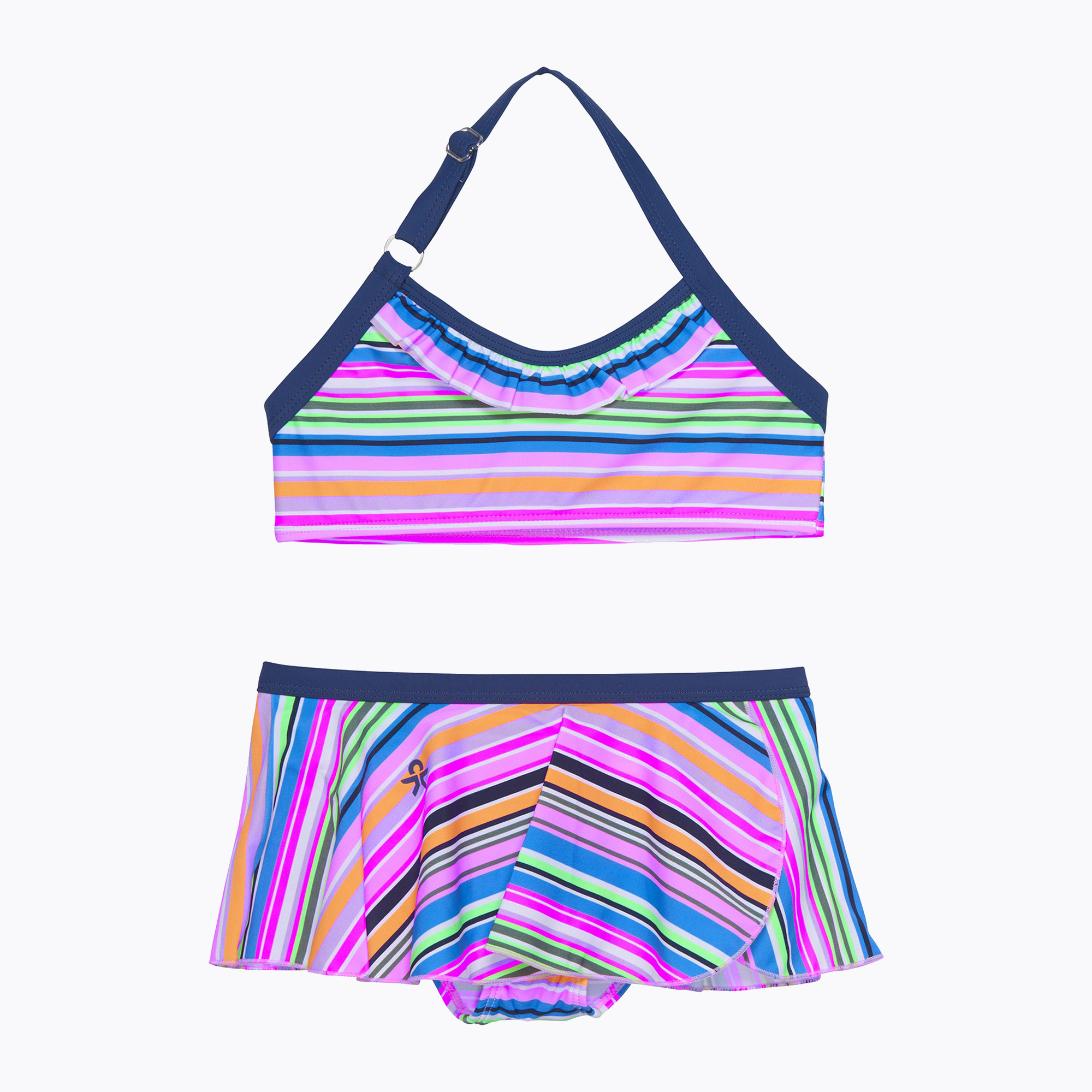 Detské dvojdielne plavky Color Kids Skirt AOP Bikini pink-blue CO7201077553
