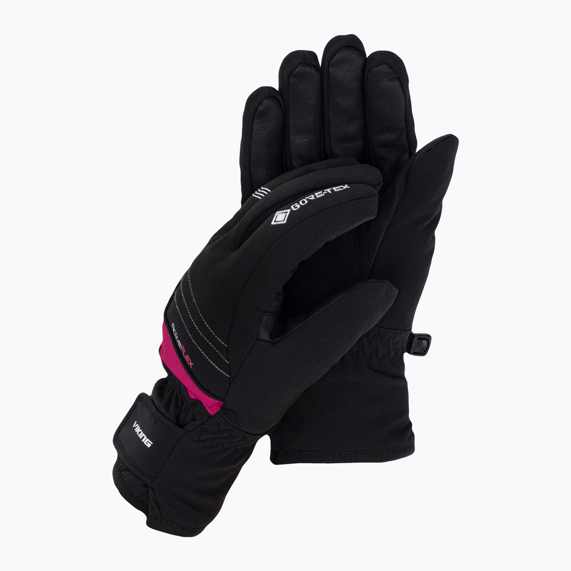 Detské lyžiarske rukavice Viking Helix GTX black 165/22/2252/46 (Helix GTX 165/22/2252)