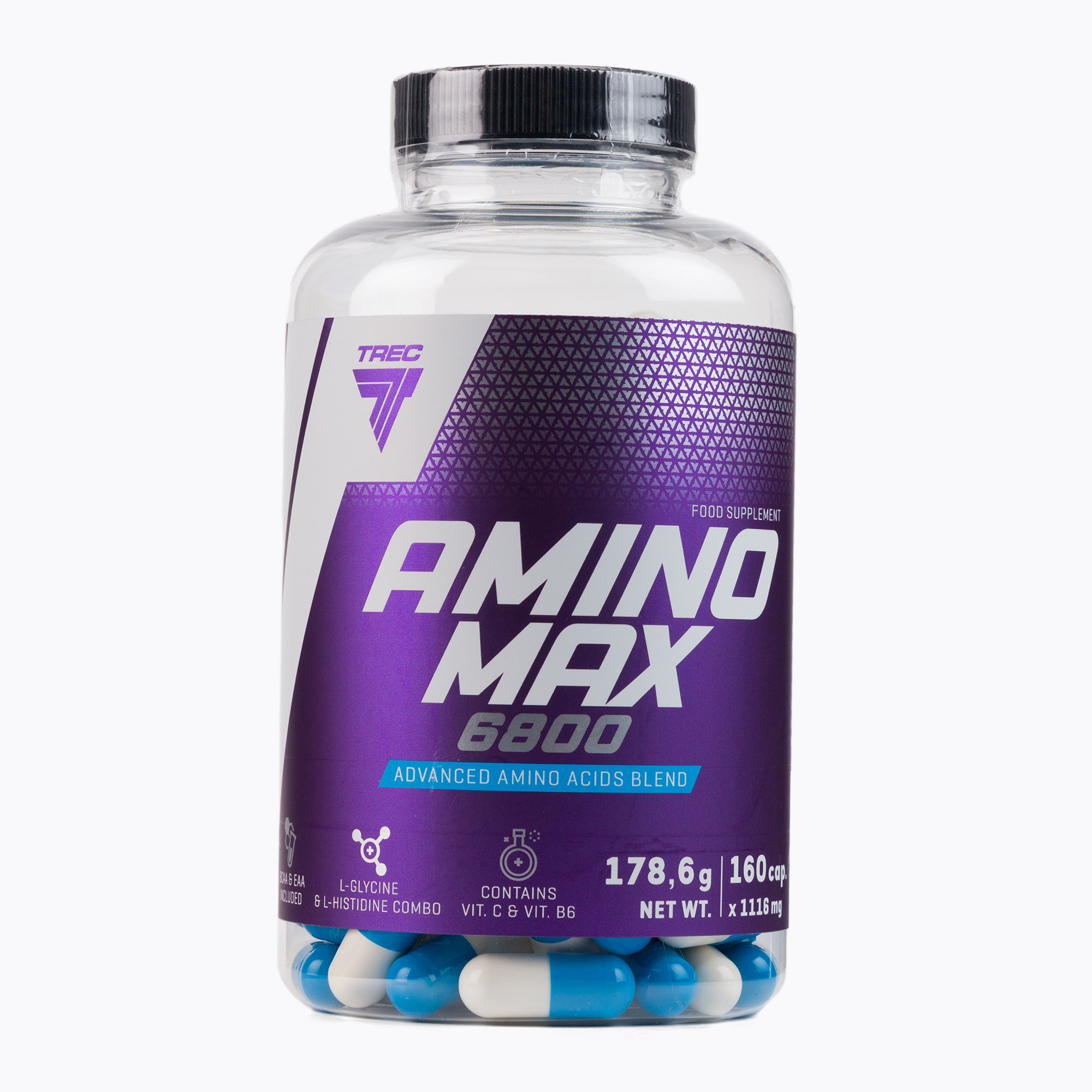 Amino Max Trec 6800 aminokyselín 160 kapsúl TRE/083 (Amino Max 6800 TRE/083)