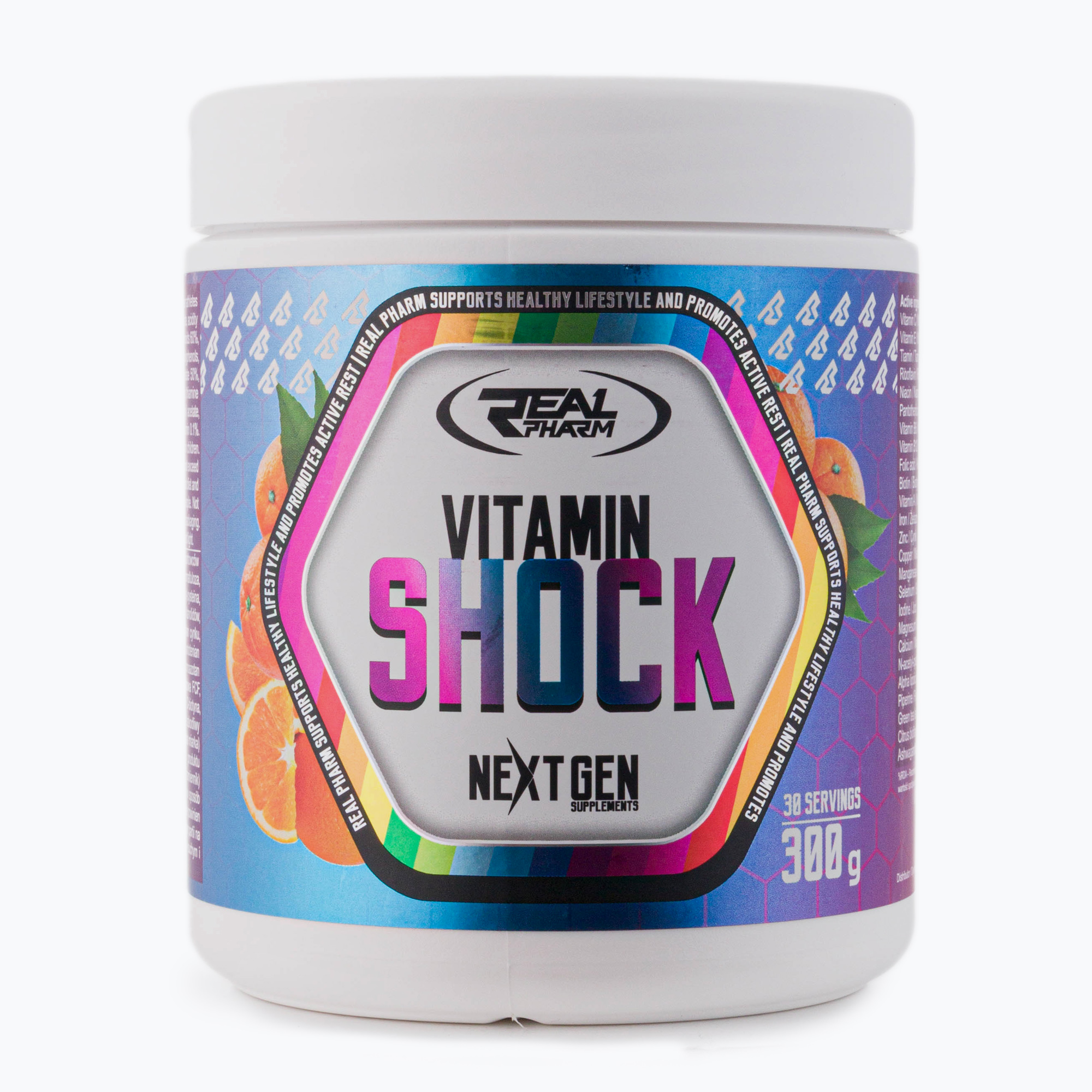 Vitamínový šok Real Pharm vitamínový komplex 300g oranžový 711960 (Vitamin Shock 711960)