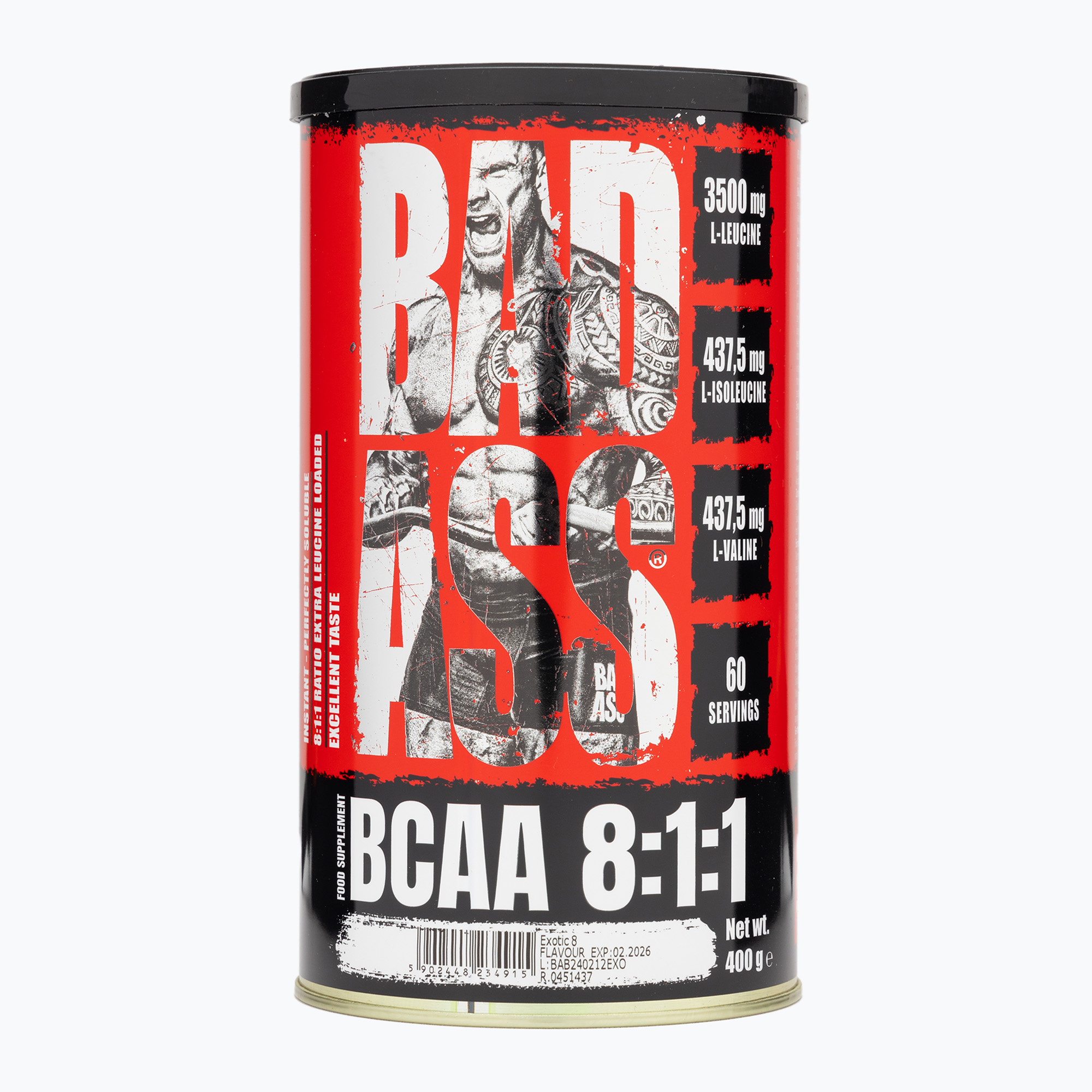 Aminokyseliny Fitness Authority Bad Ass Bcaa 8 400 g exotické (Bad Ass Bcaa 8 BA-BAP000237R1.1)