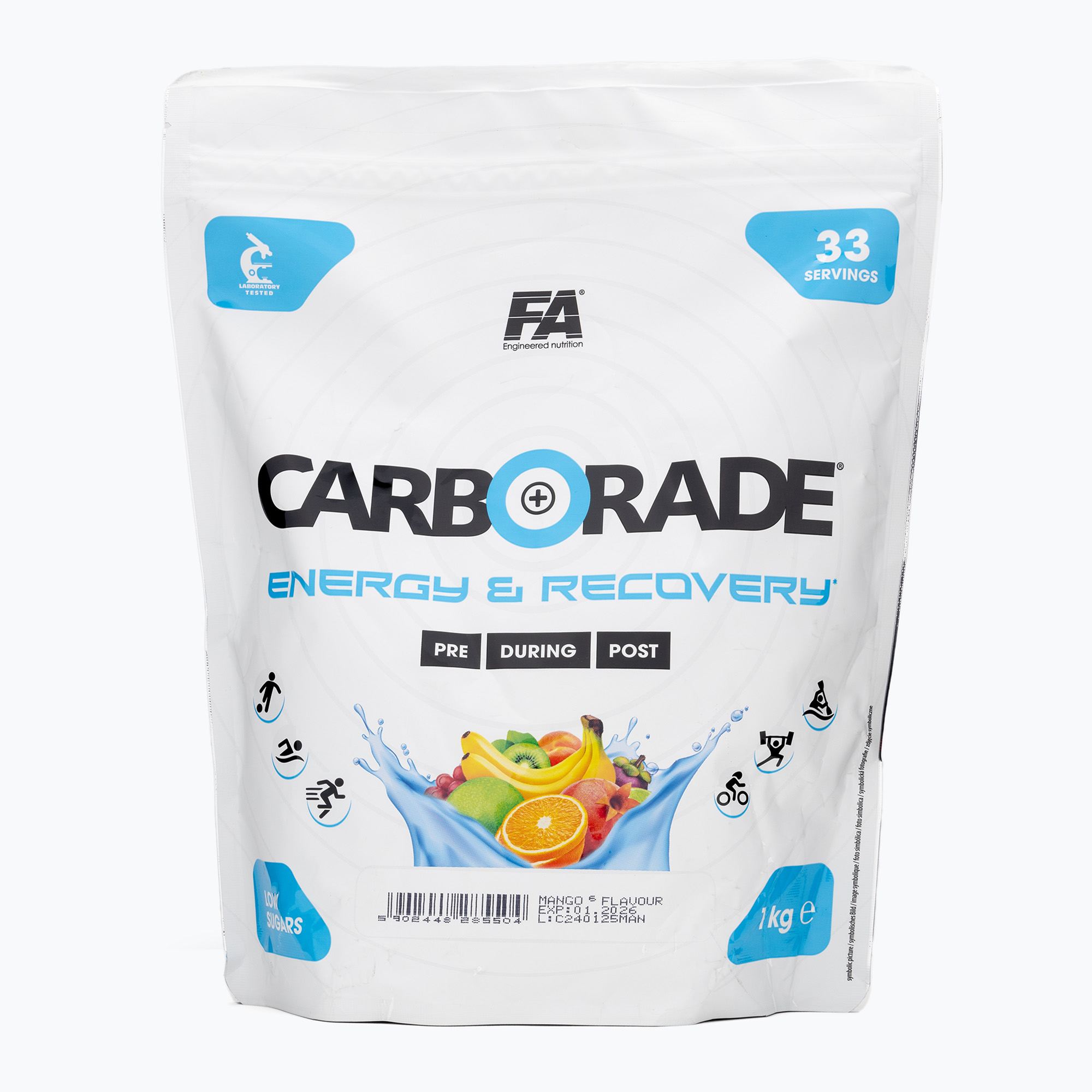 Sacharidy Fitness Authority Carborade 1 kg manga (Carborade FA-CLP000052)