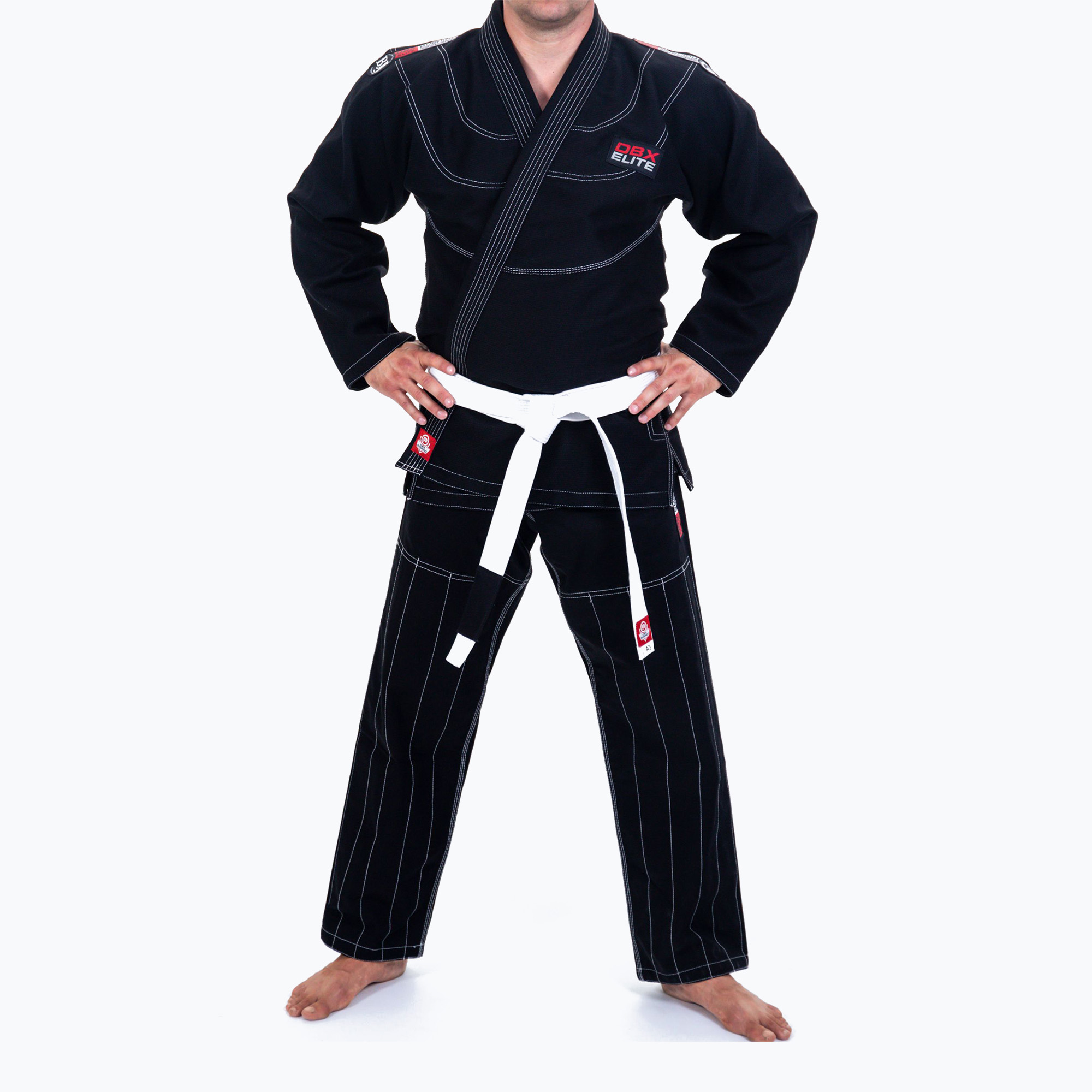 Bushido Gi Elite BJJ tréningové kimono   opasok čierny DBX-BJJ-2-A2
