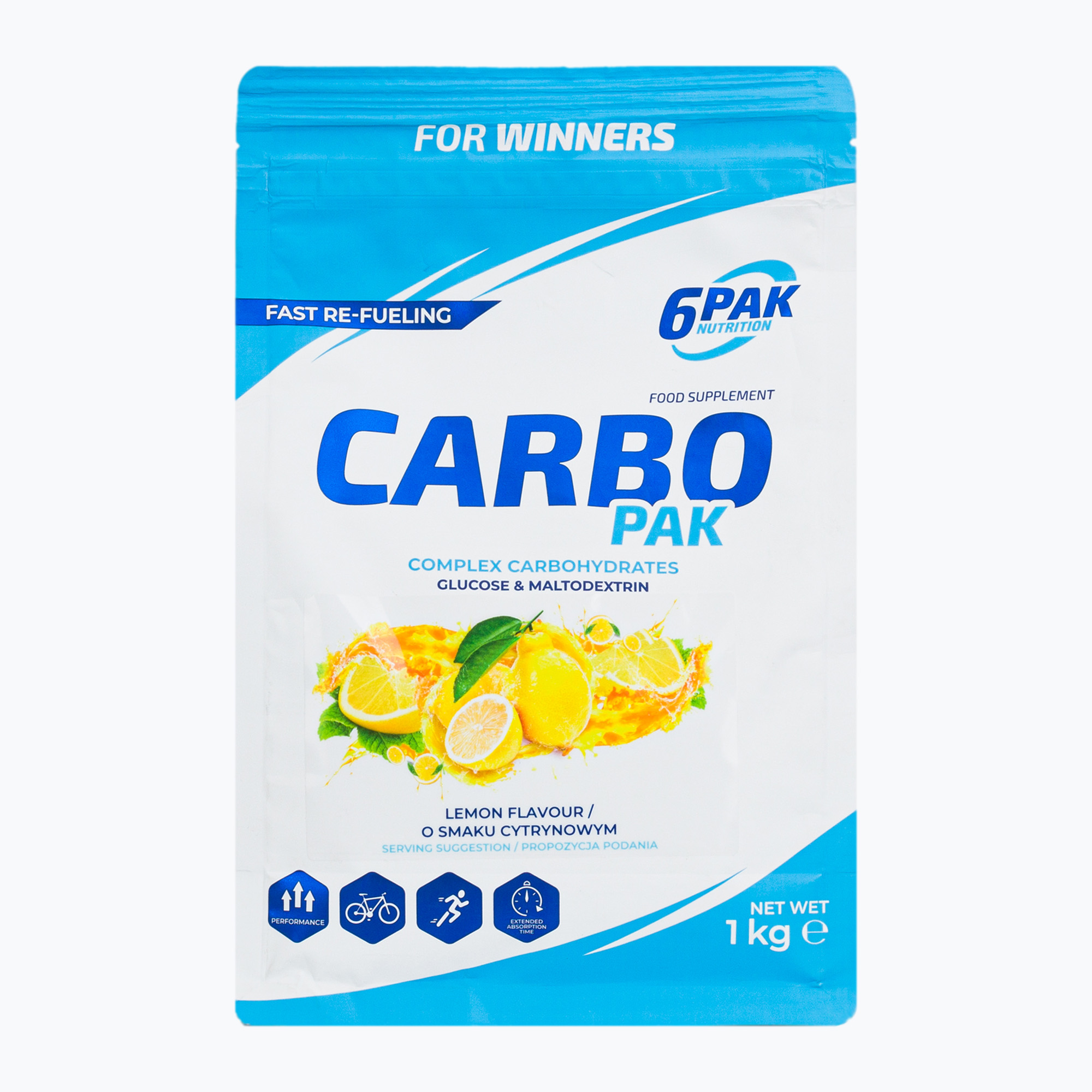 Carbo Pak 6PAK sacharidy 1kg citrón PAK/212#CYTRY (Carbo Pak PAK/212#CYTRY)