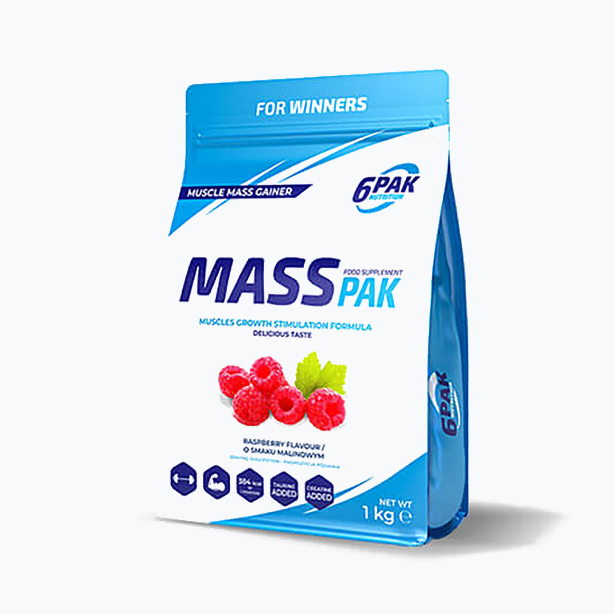 Gainer 6PAK Mass Pak 1g malinový PAK/235 (Mass Pak PAK/235)