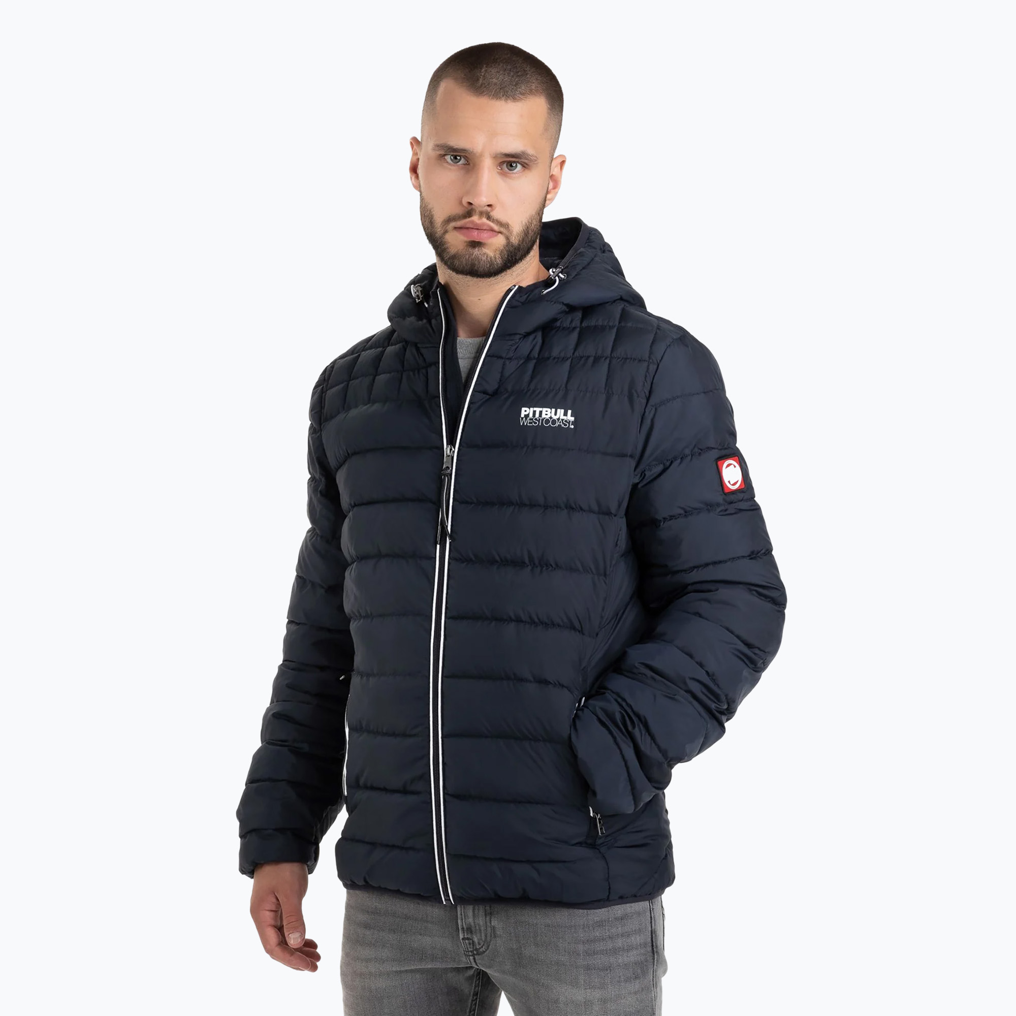 Pánska zimná bunda Pitbull West Coast Padded Hooded Seacoast dark navy (Padded Hooded Seacoast 529104590003)