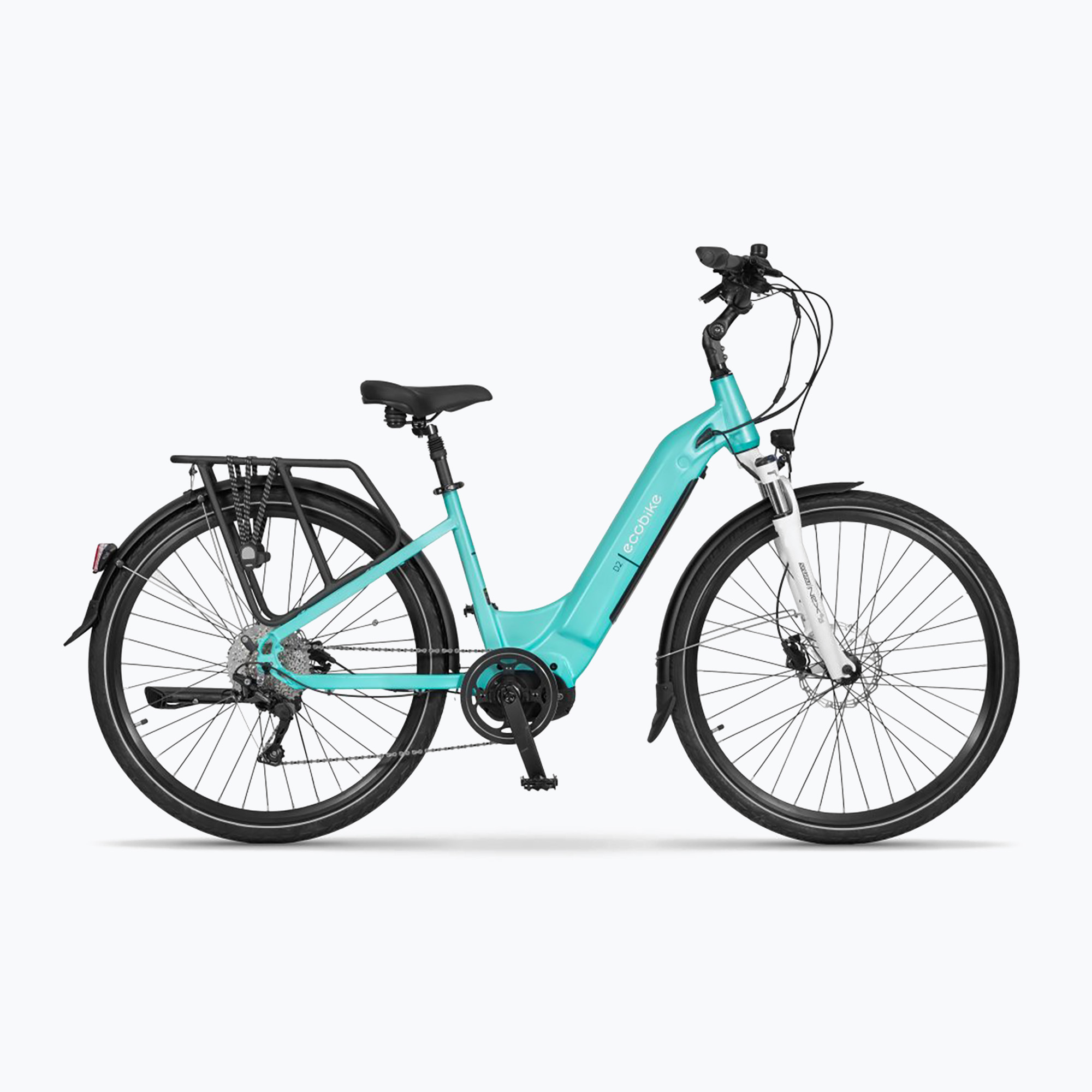 EcoBike D2 City/14Ah Smart BMS elektrický bicykel modrý 1010318 (D2 City/14Ah Smart BMS 1010318)