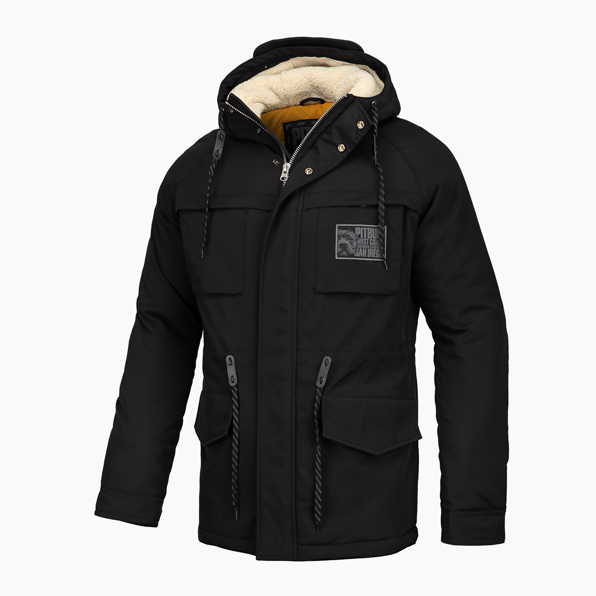 Pánska zimná bunda Pitbull West Coast Gunner Hooded Parka black