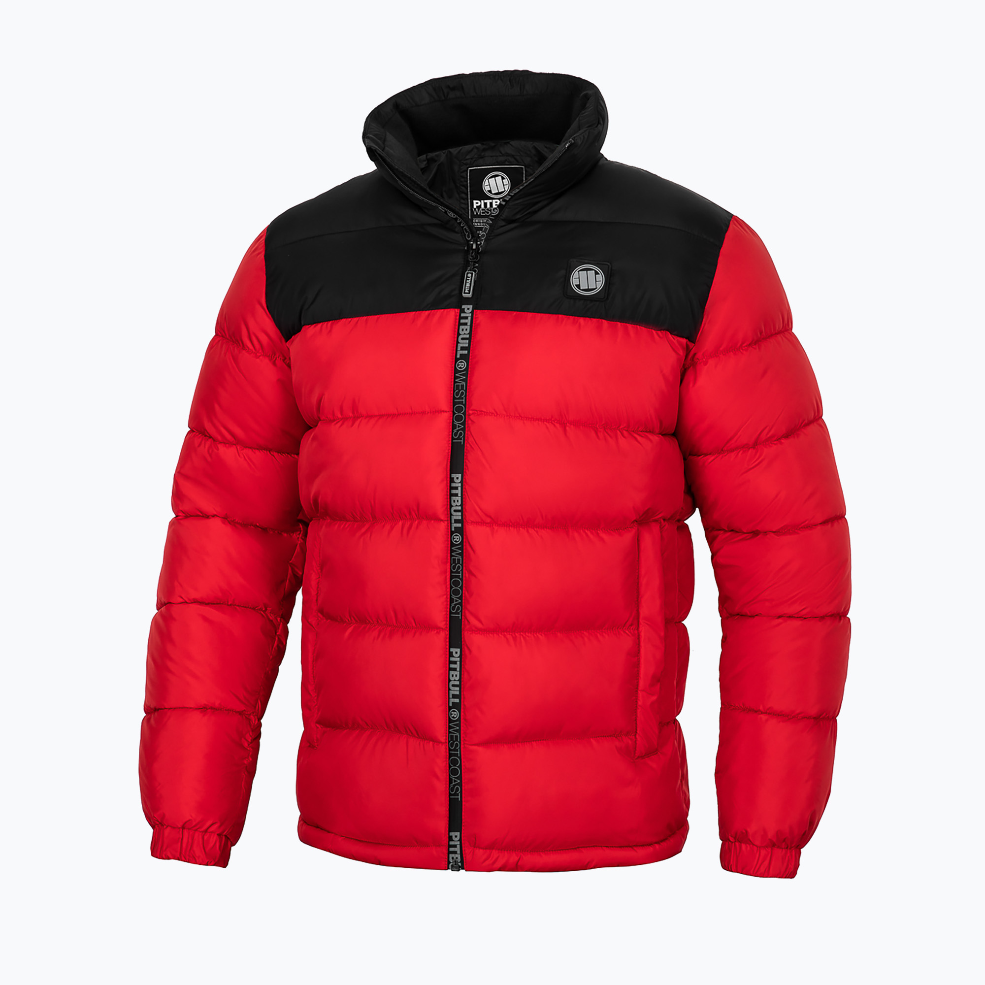 Pánska zimná bunda Pitbull West Coast Boxford Quilted black/red