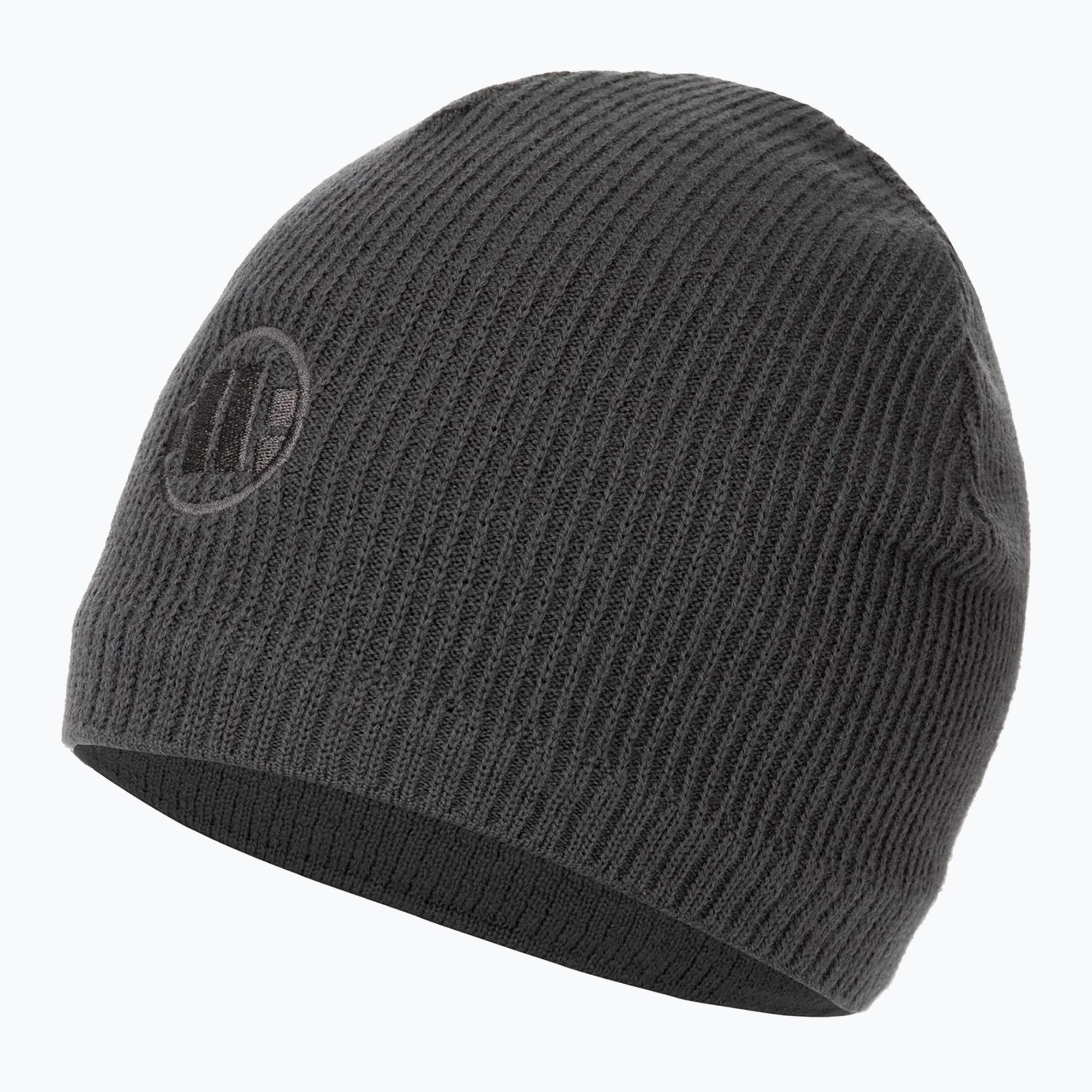 Pánska zimná čiapka Pitbull Beanie Mills Logo grey (Beanie Mills Logo 6120021500)