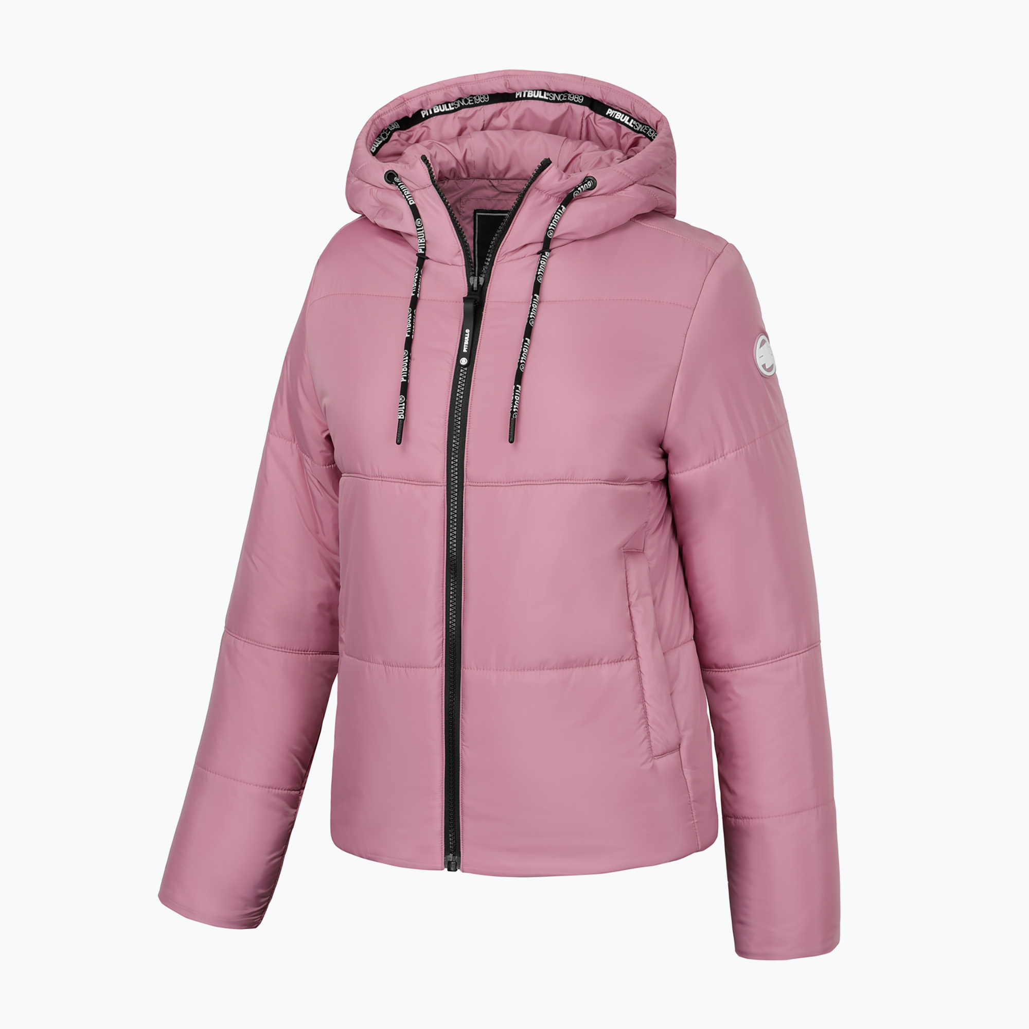 Pitbull West Coast dámska zimná bunda Jenell Quilted Hooded pink