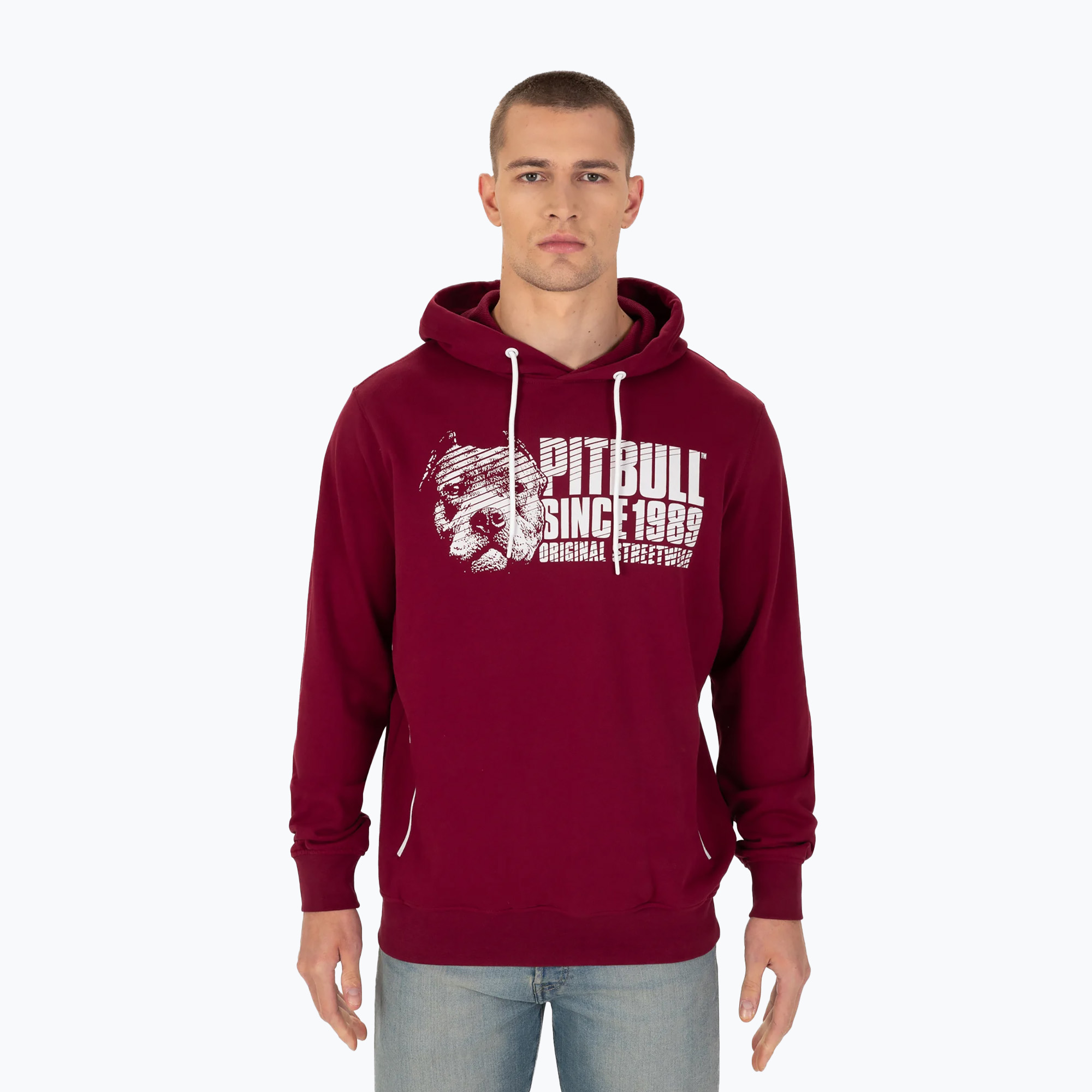 Pánska mikina s kapucňou Pitbull West Coast Blood Dog čierna (Blood Dog Hooded 123013)