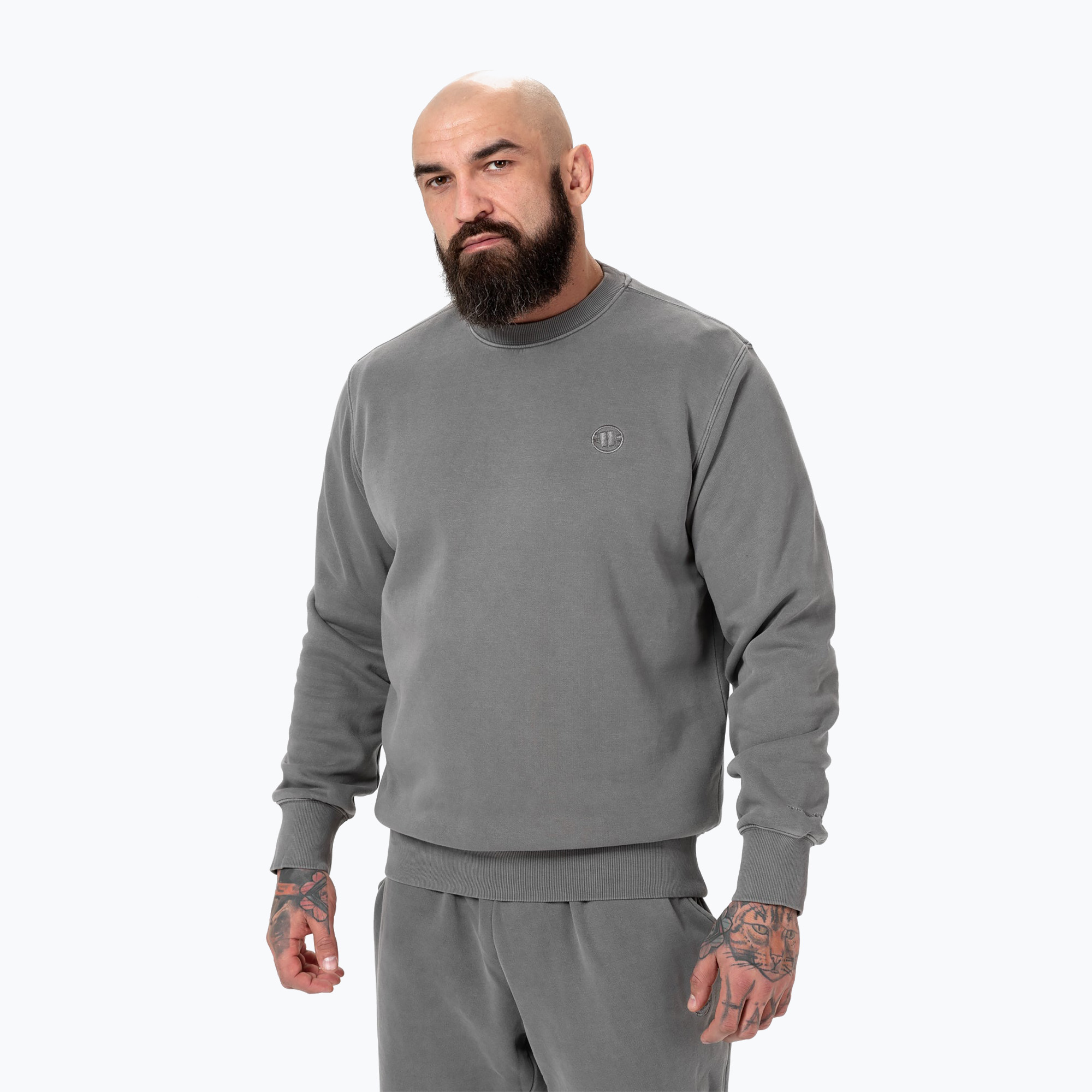 Pánska mikina Pitbull West Coast Lancaster Crewneck šedá (Lancaster Crewneck 114081150003)