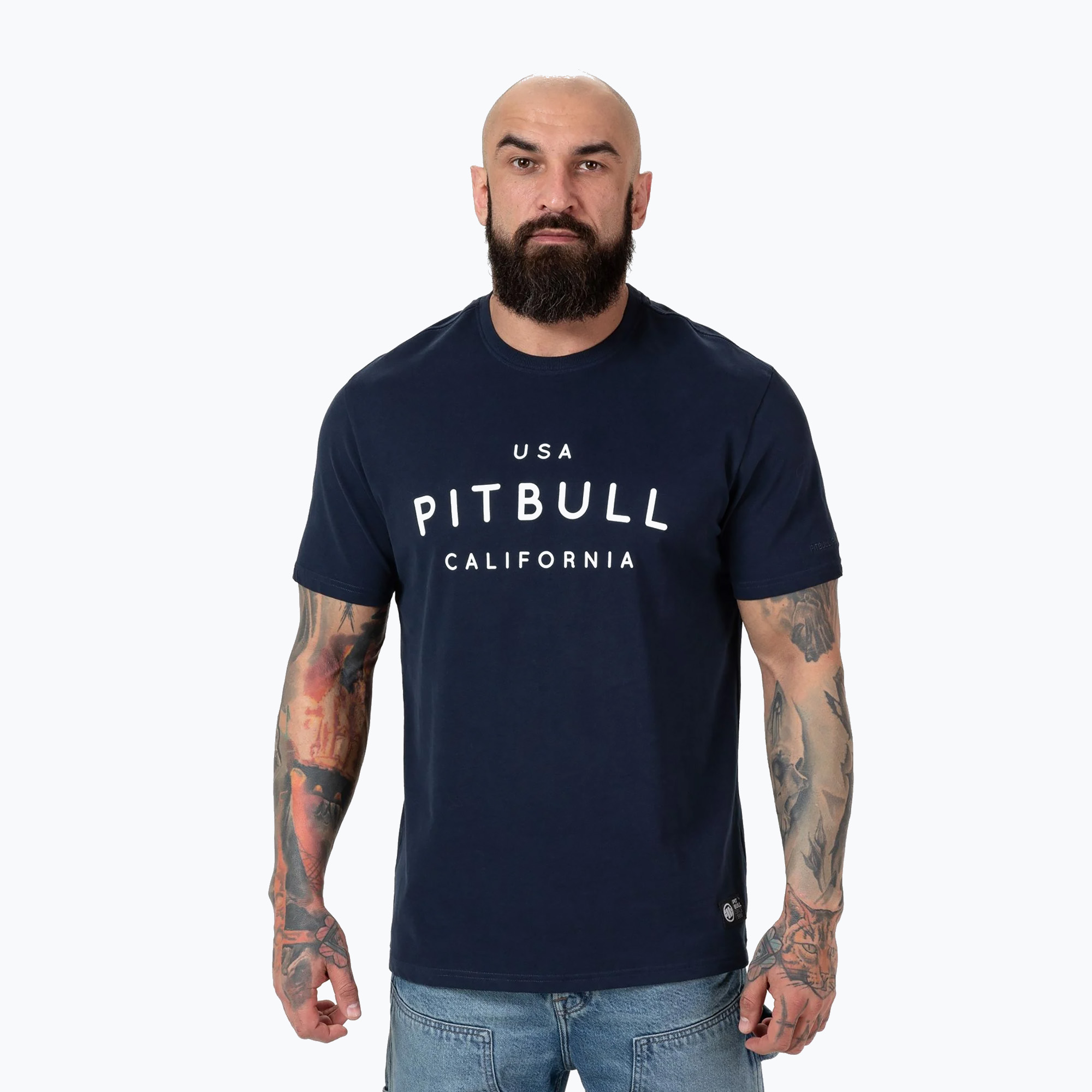 Pánske tričko Pitbull Usa Cal dark navy (Usa Cal 214044590002)